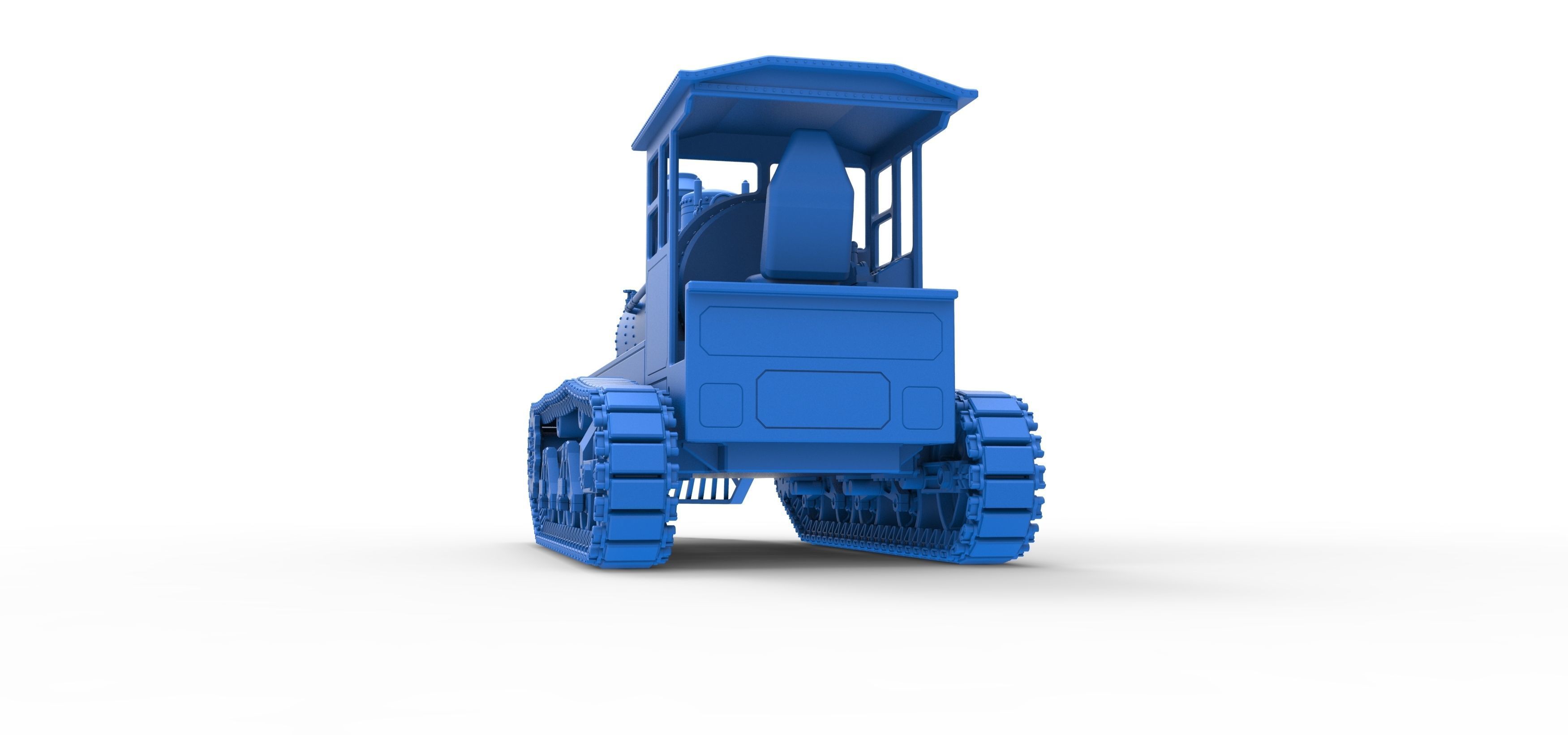 Vintage Monster tank Version 4 Scale 1 to 25 3D print model_40