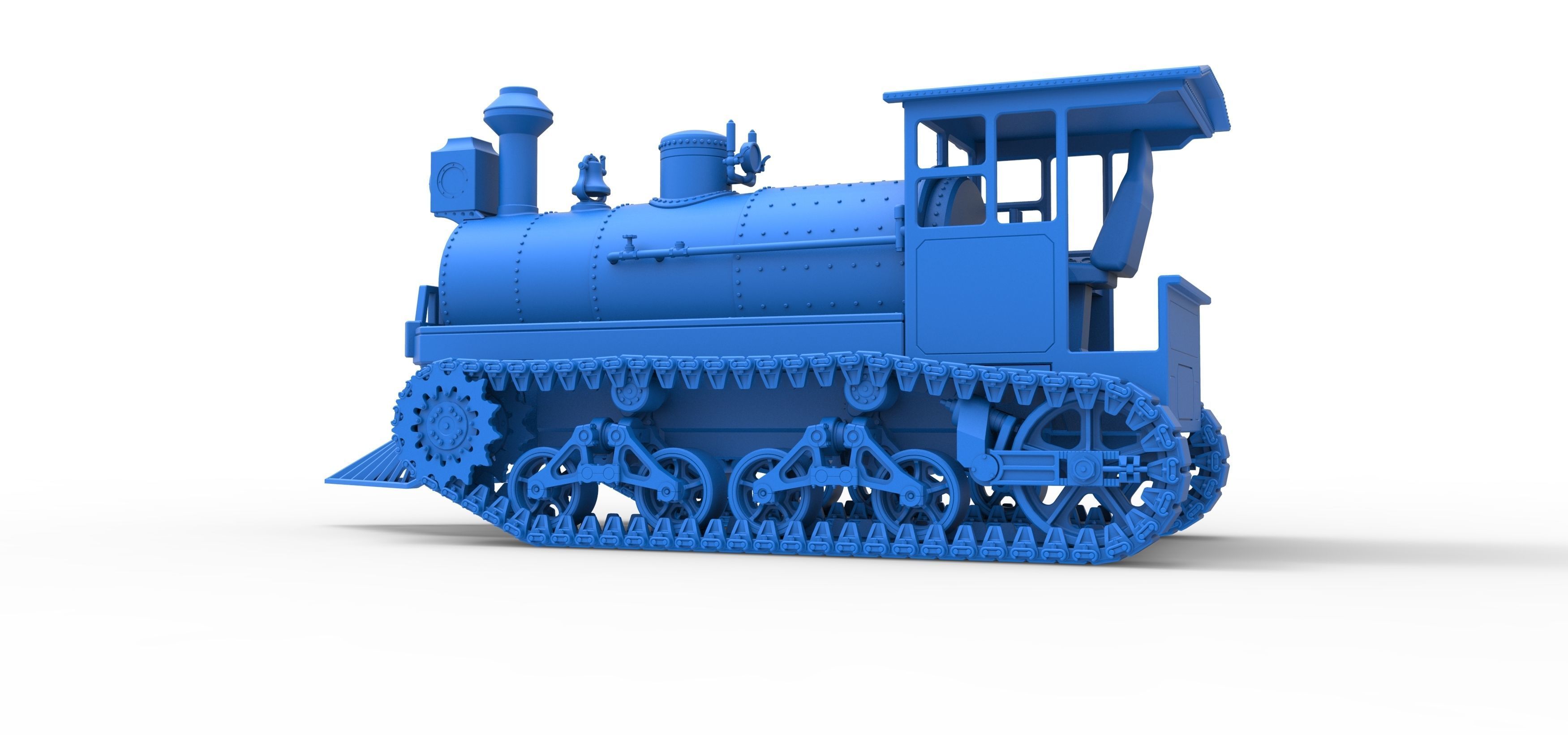 Vintage Monster tank Version 4 Scale 1 to 25 3D print model_38