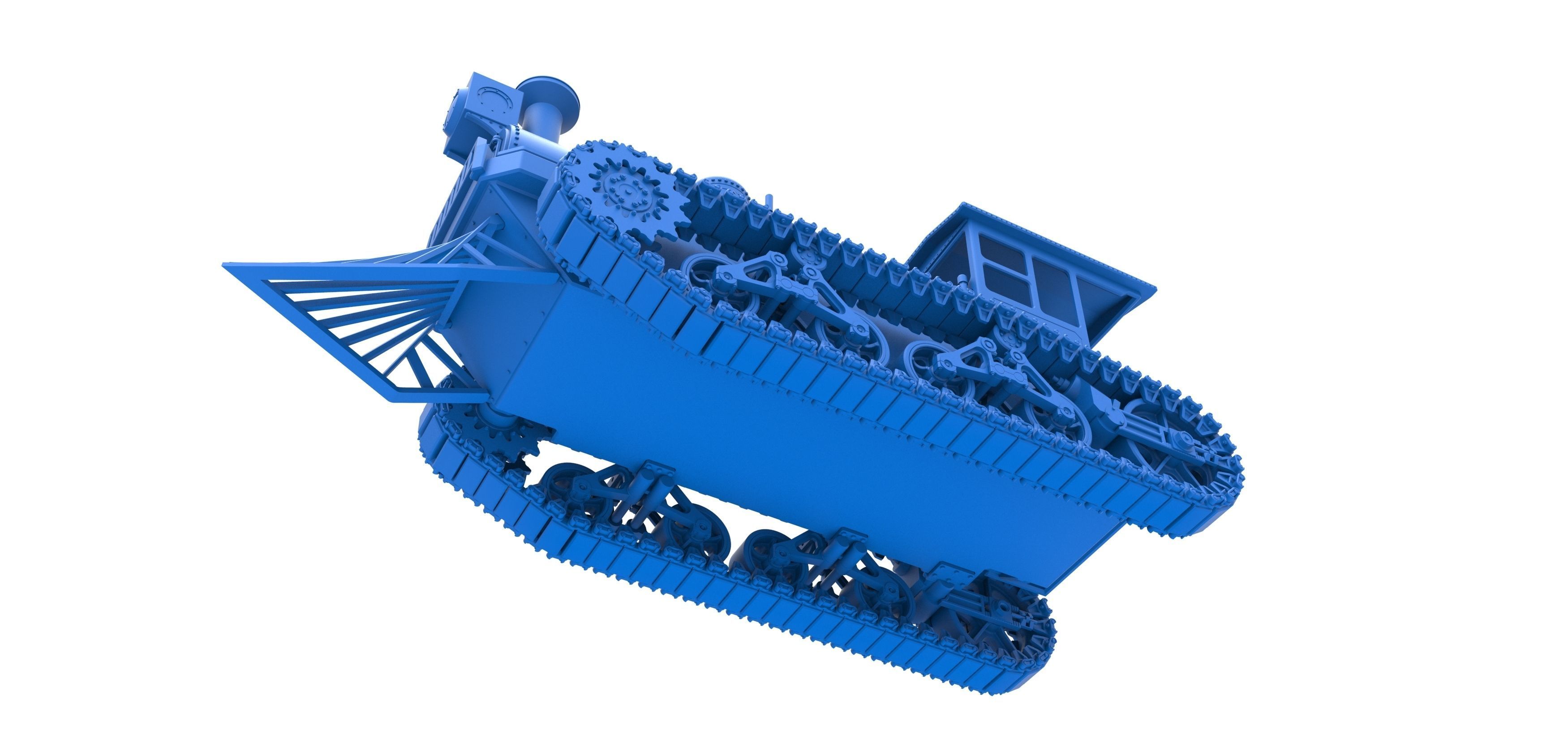 Vintage Monster tank Version 4 Scale 1 to 25 3D print model_28