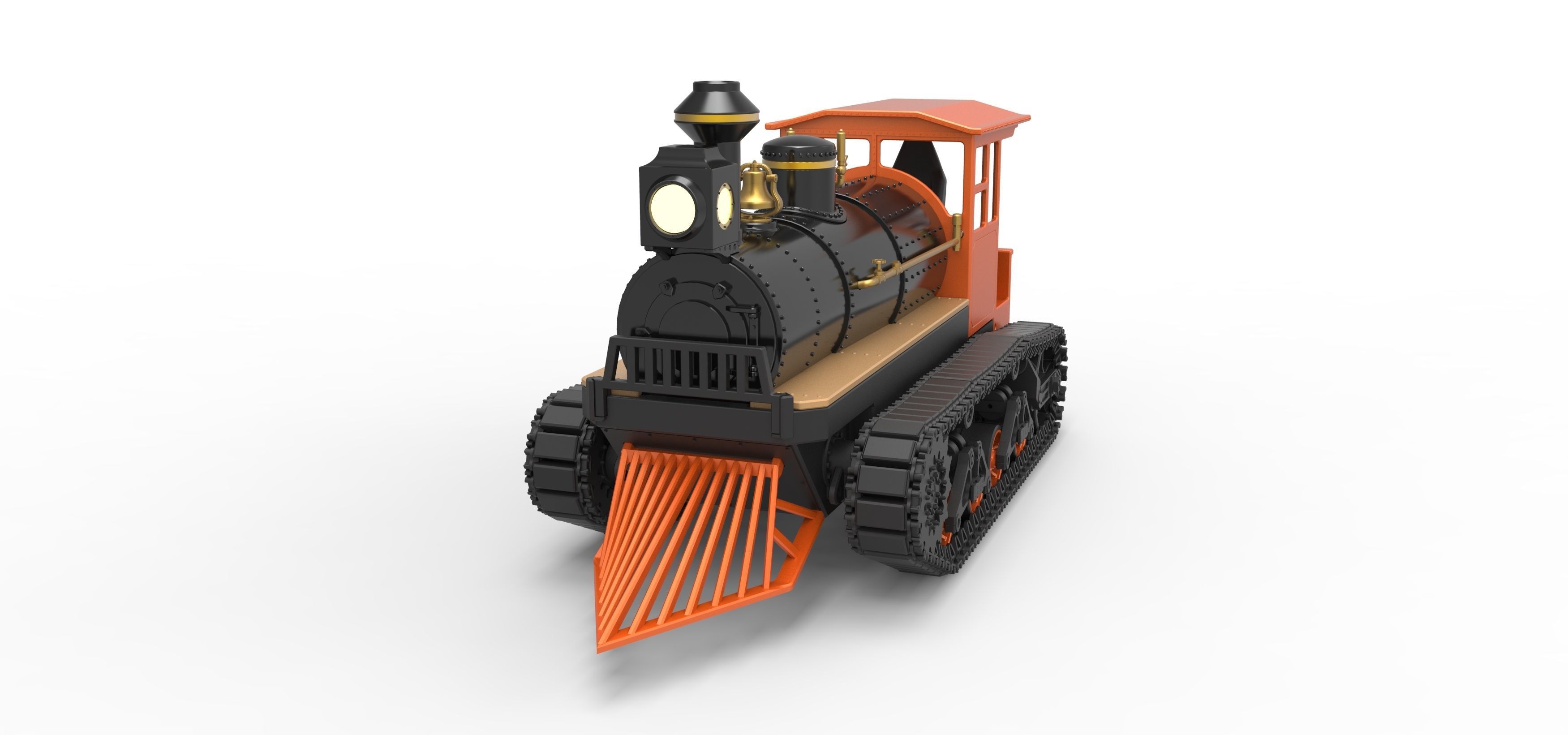 Vintage Monster tank Version 4 Scale 1 to 25 3D print model_5