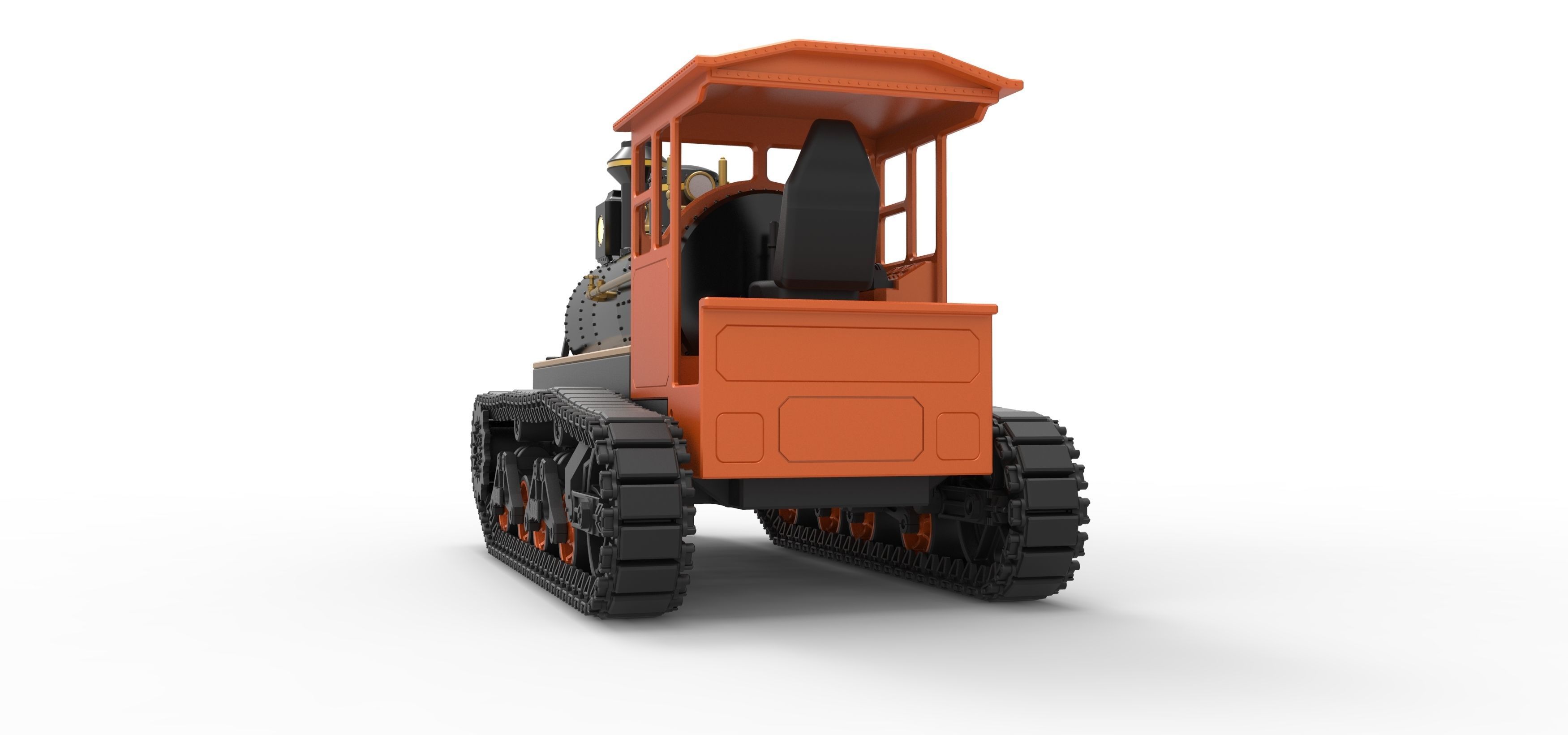 Vintage Monster tank Version 4 Scale 1 to 25 3D print model_15