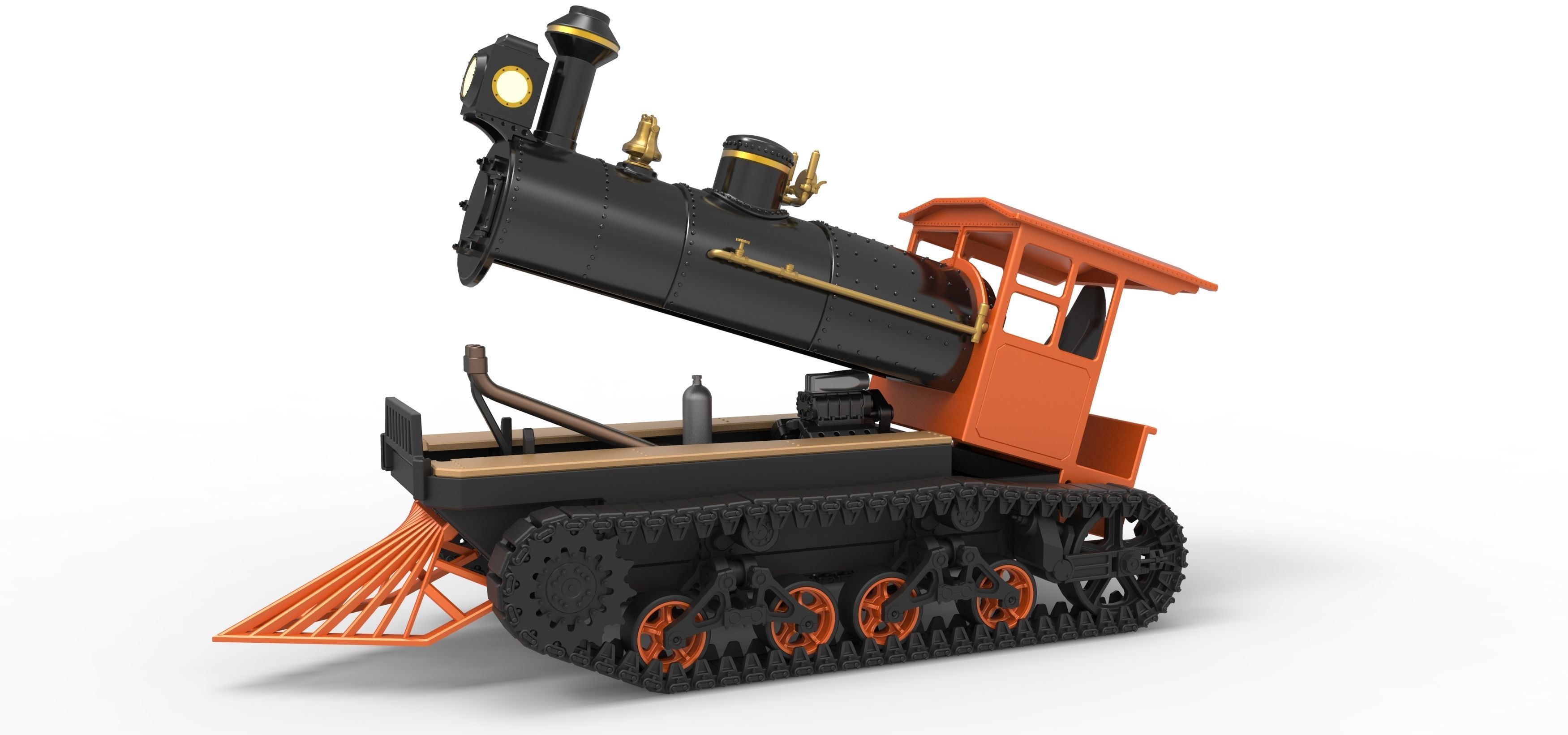 Vintage Monster tank Version 4 Scale 1 to 25 3D print model_18