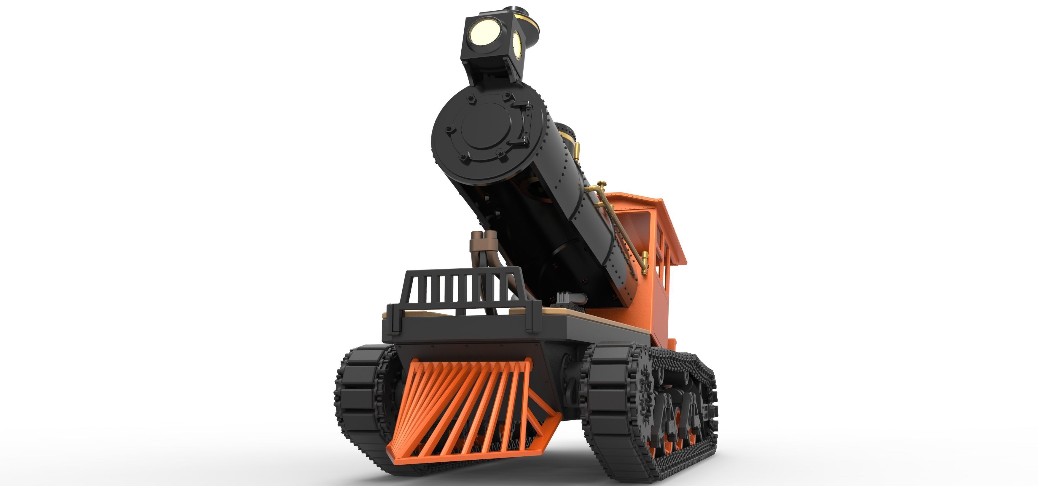 Vintage Monster tank Version 4 Scale 1 to 25 3D print model_22