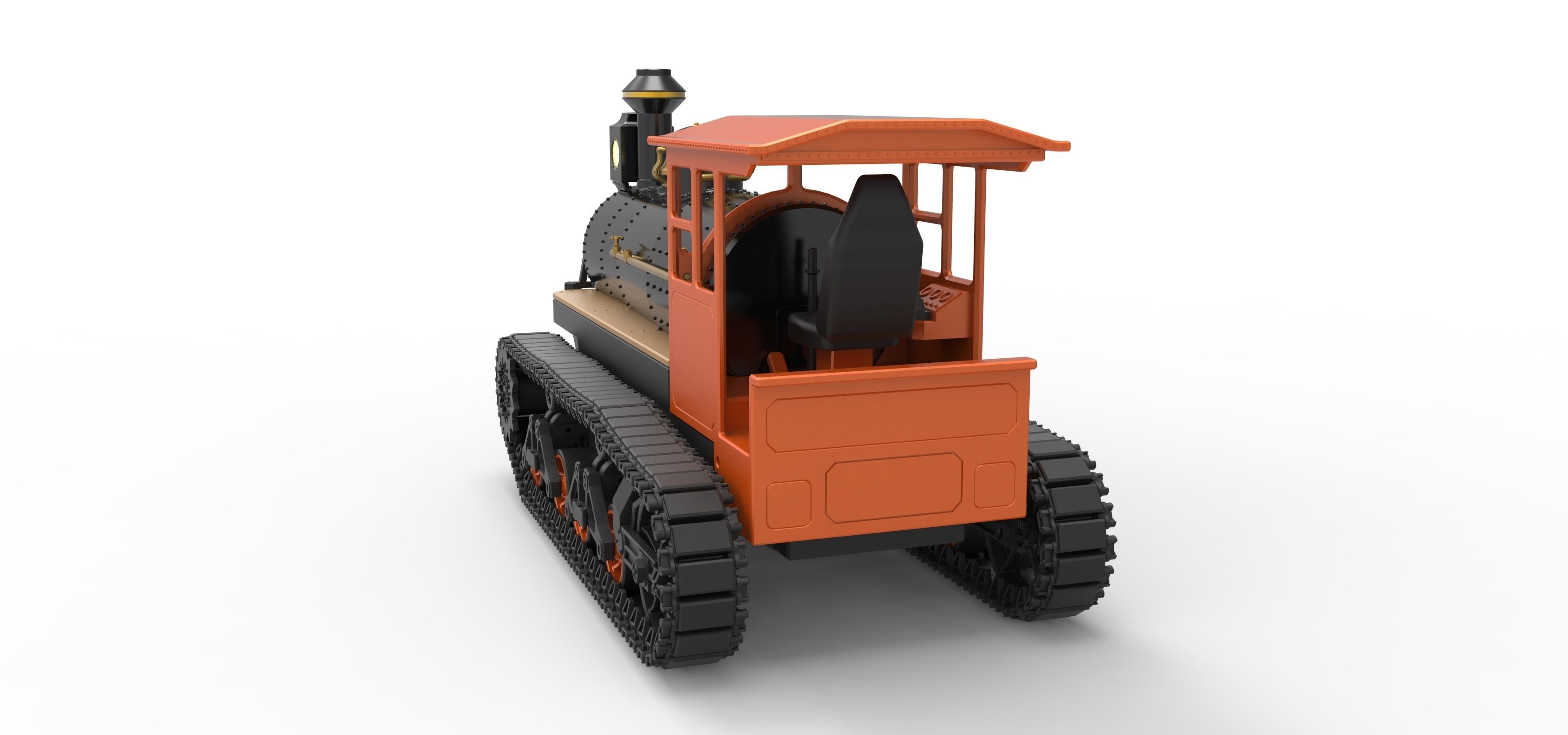 Vintage Monster tank Version 4 Scale 1 to 25 3D print model_14