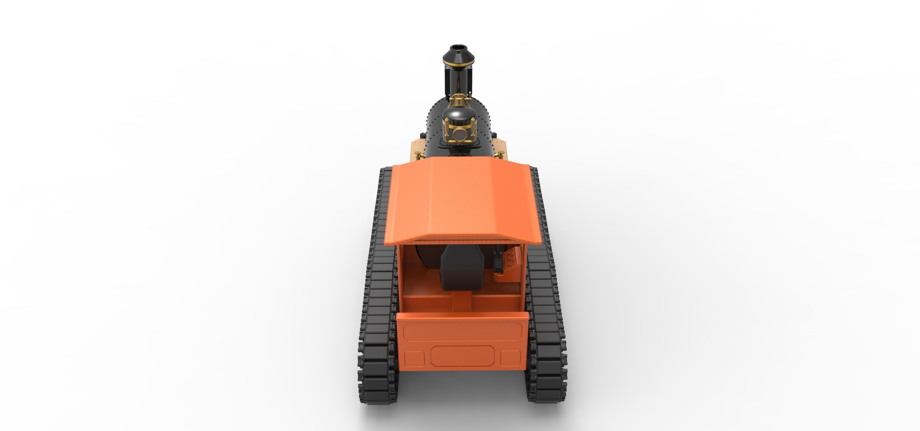 Vintage Monster tank Version 4 Scale 1 to 25 3D print model_17