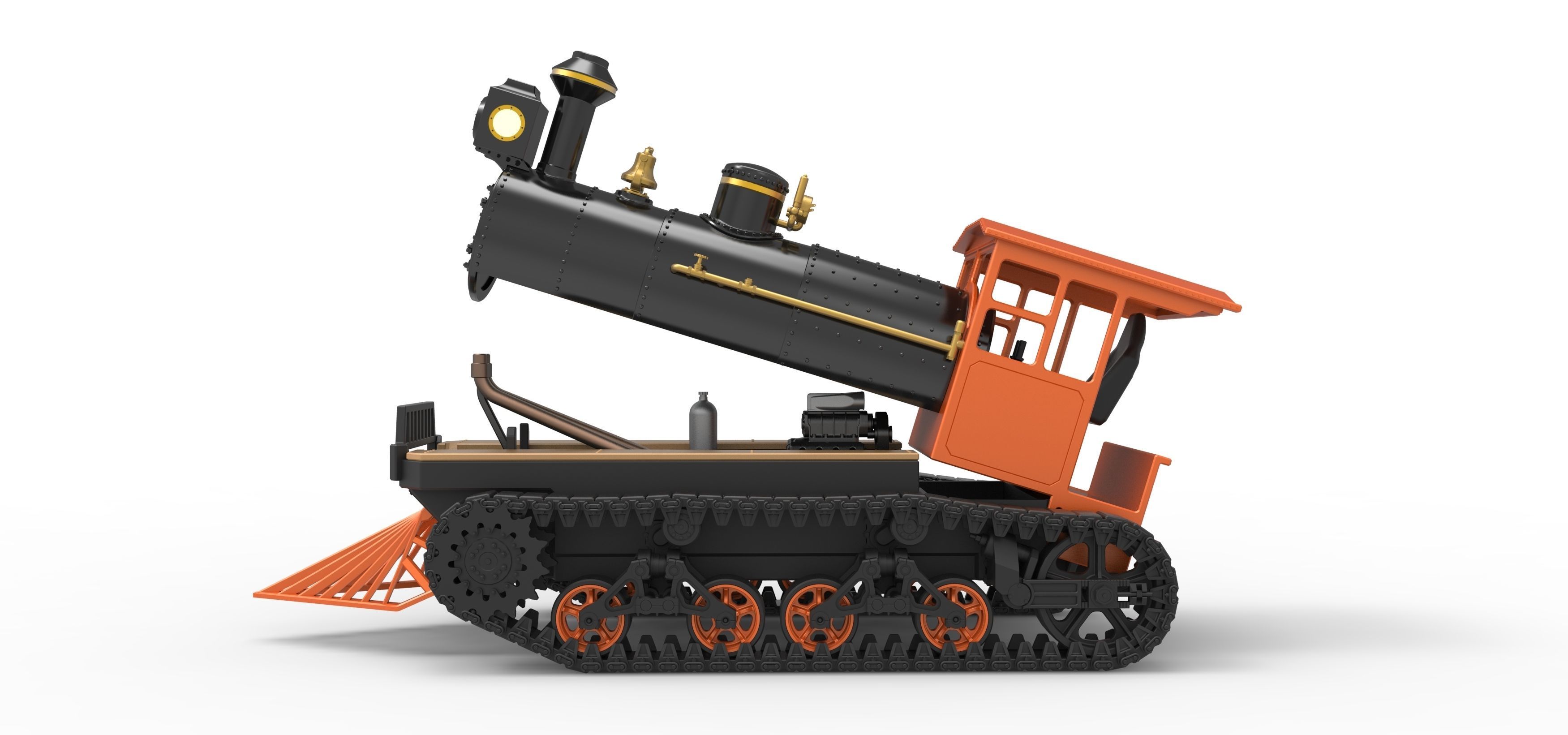 Vintage Monster tank Version 4 Scale 1 to 25 3D print model_23