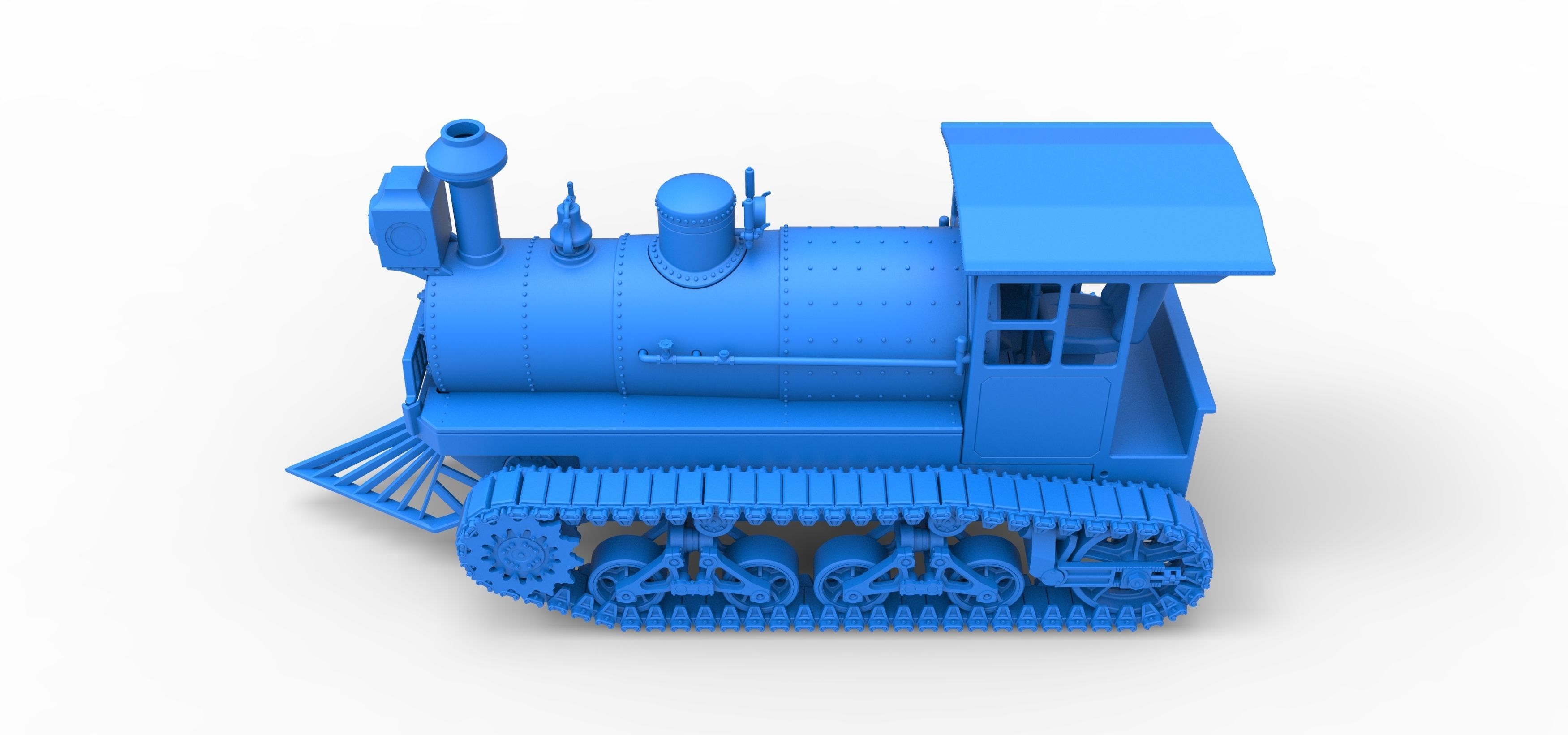 Vintage Monster tank Version 4 Scale 1 to 25 3D print model_35