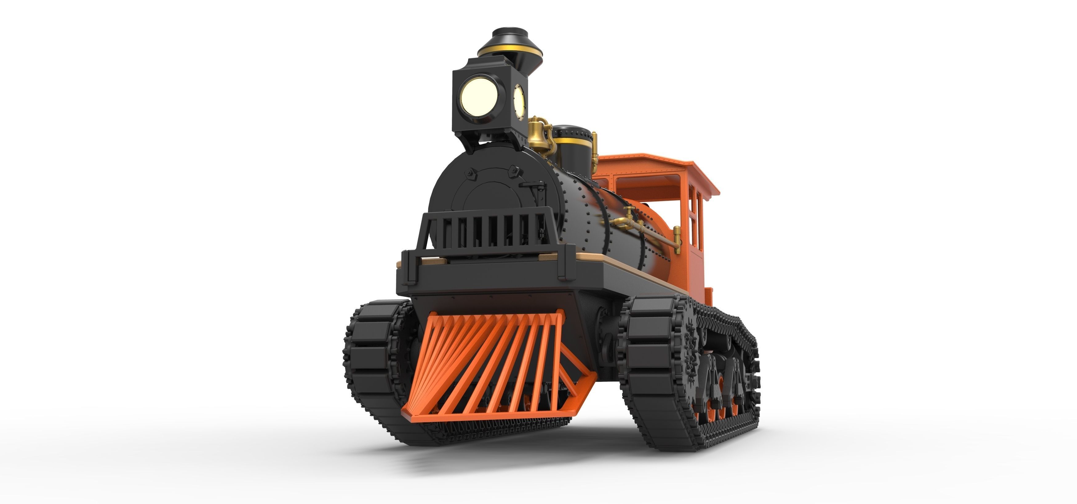 Vintage Monster tank Version 4 Scale 1 to 25 3D print model_6