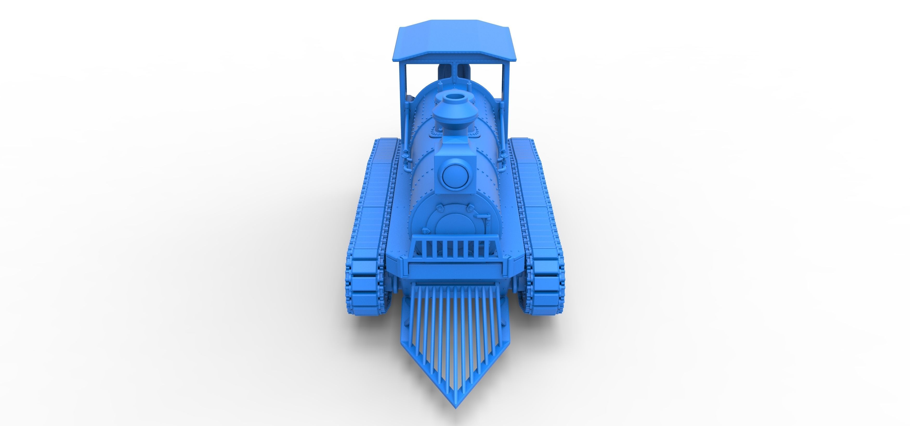 Vintage Monster tank Version 4 Scale 1 to 25 3D print model_33