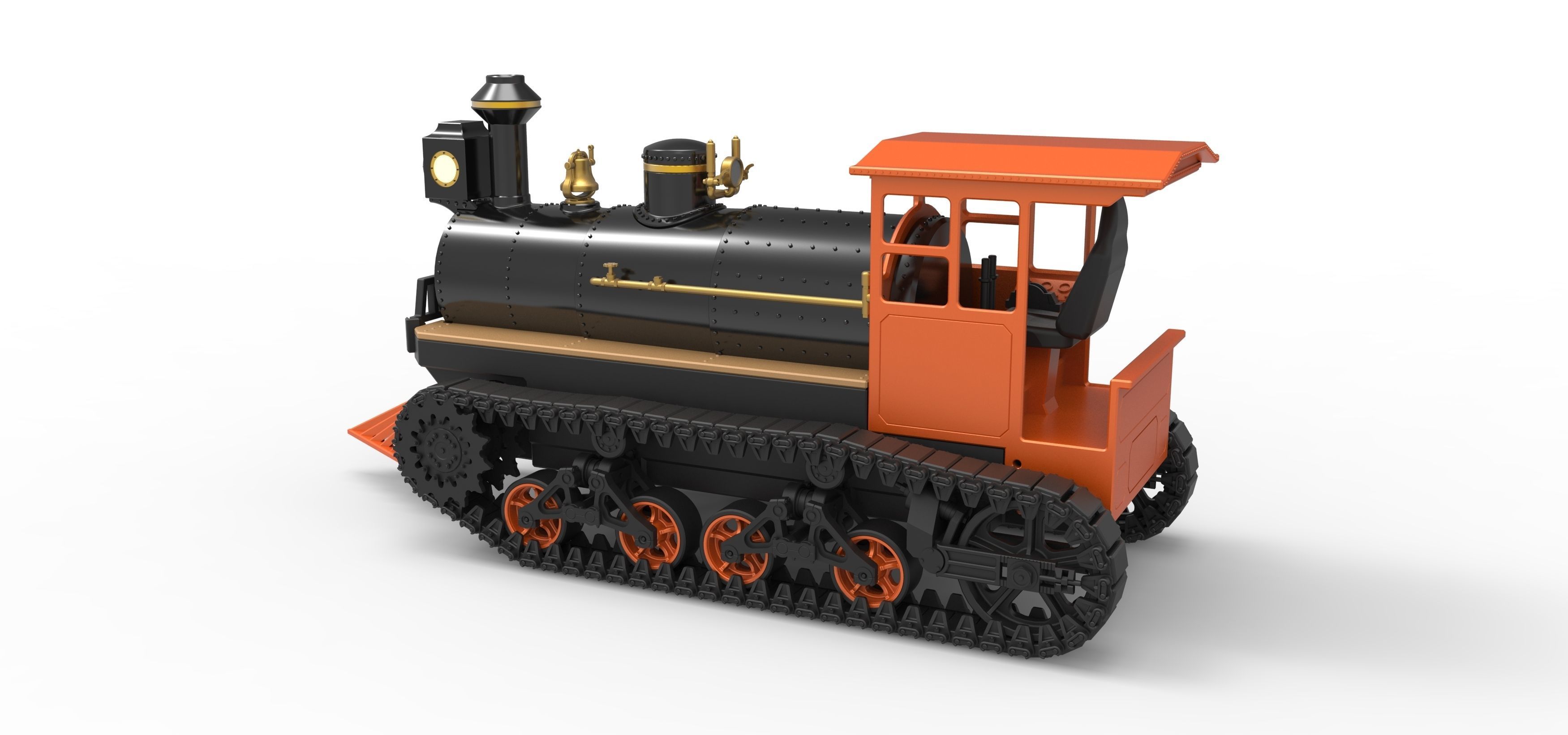 Vintage Monster tank Version 4 Scale 1 to 25 3D print model_12