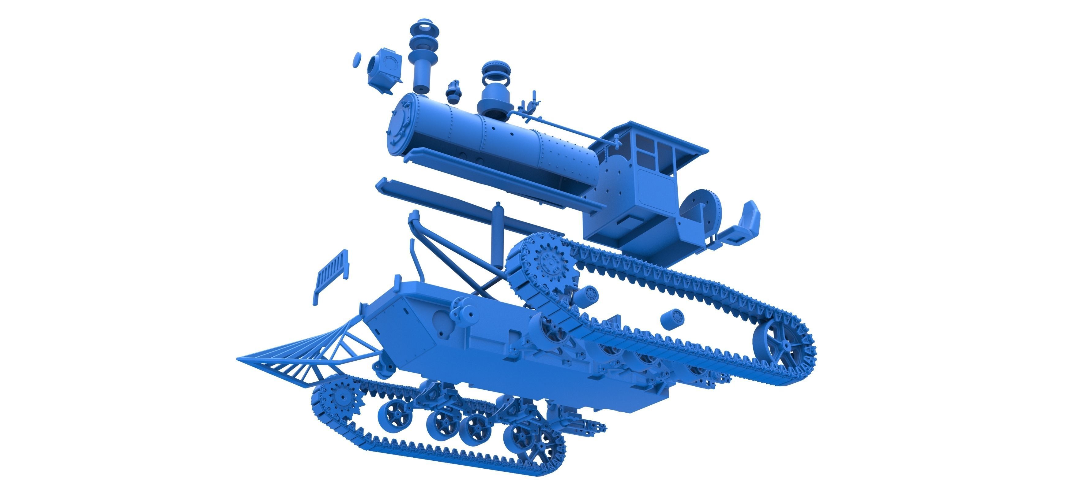 Vintage Monster tank Version 4 Scale 1 to 25 3D print model_52