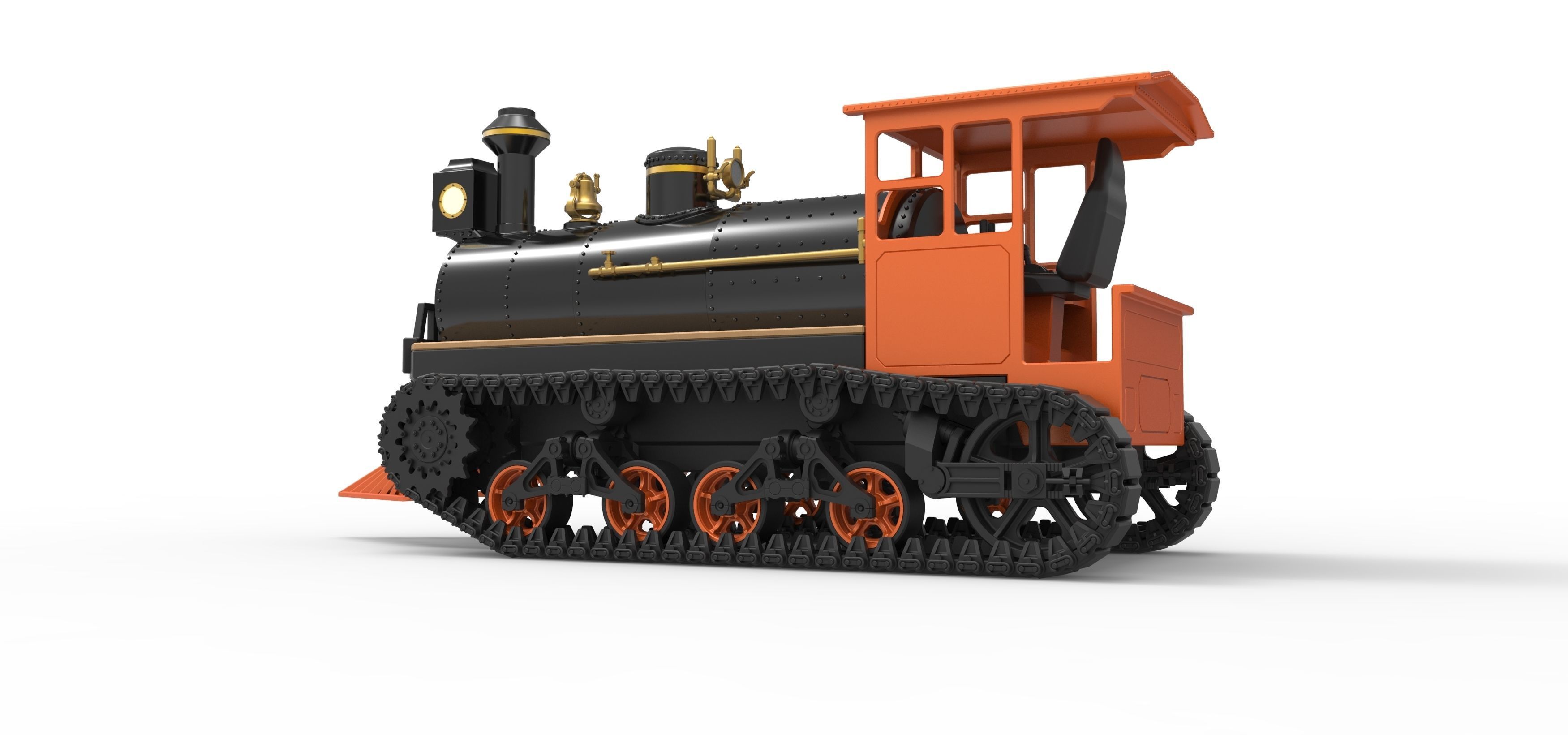 Vintage Monster tank Version 4 Scale 1 to 25 3D print model_13