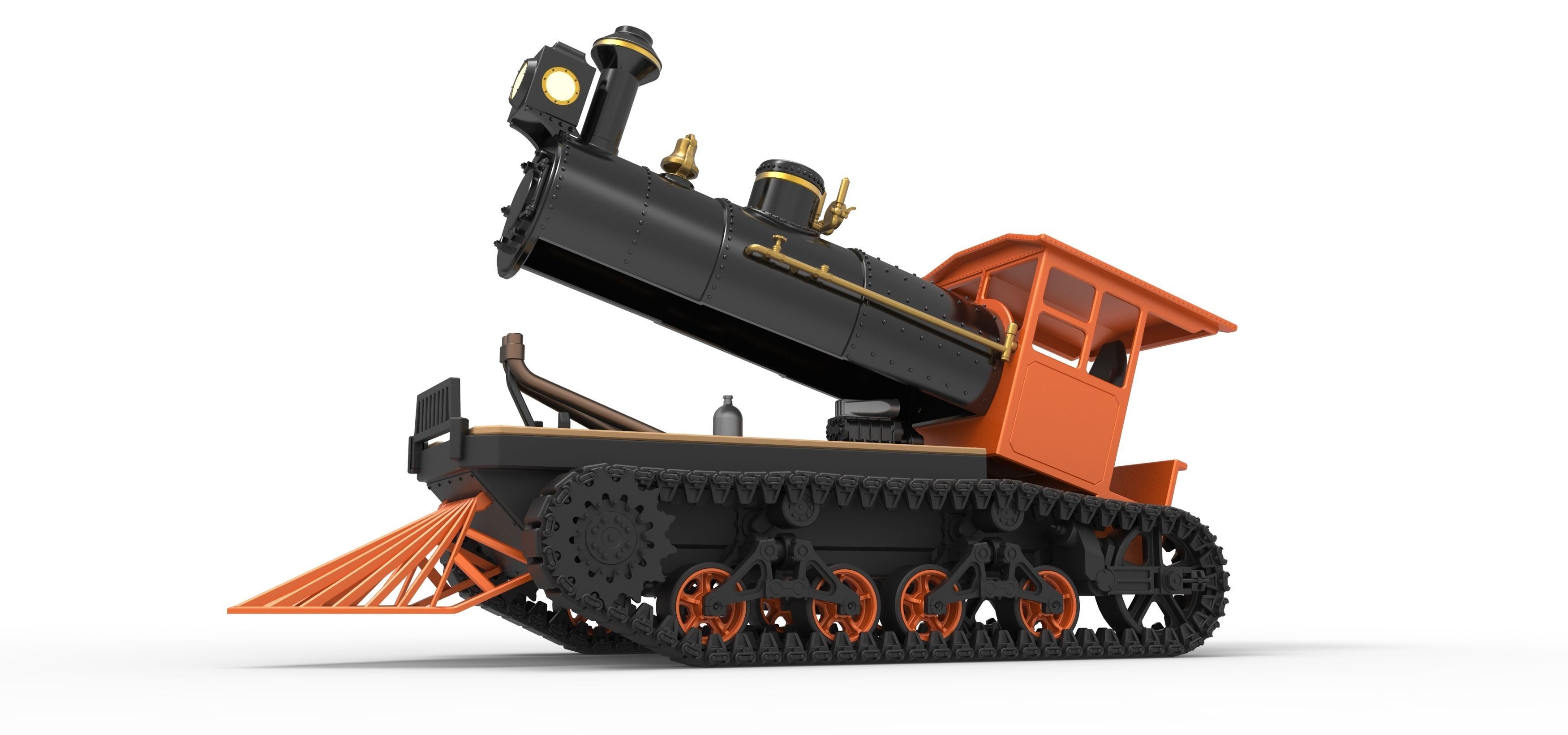 Vintage Monster tank Version 4 Scale 1 to 25 3D print model_20