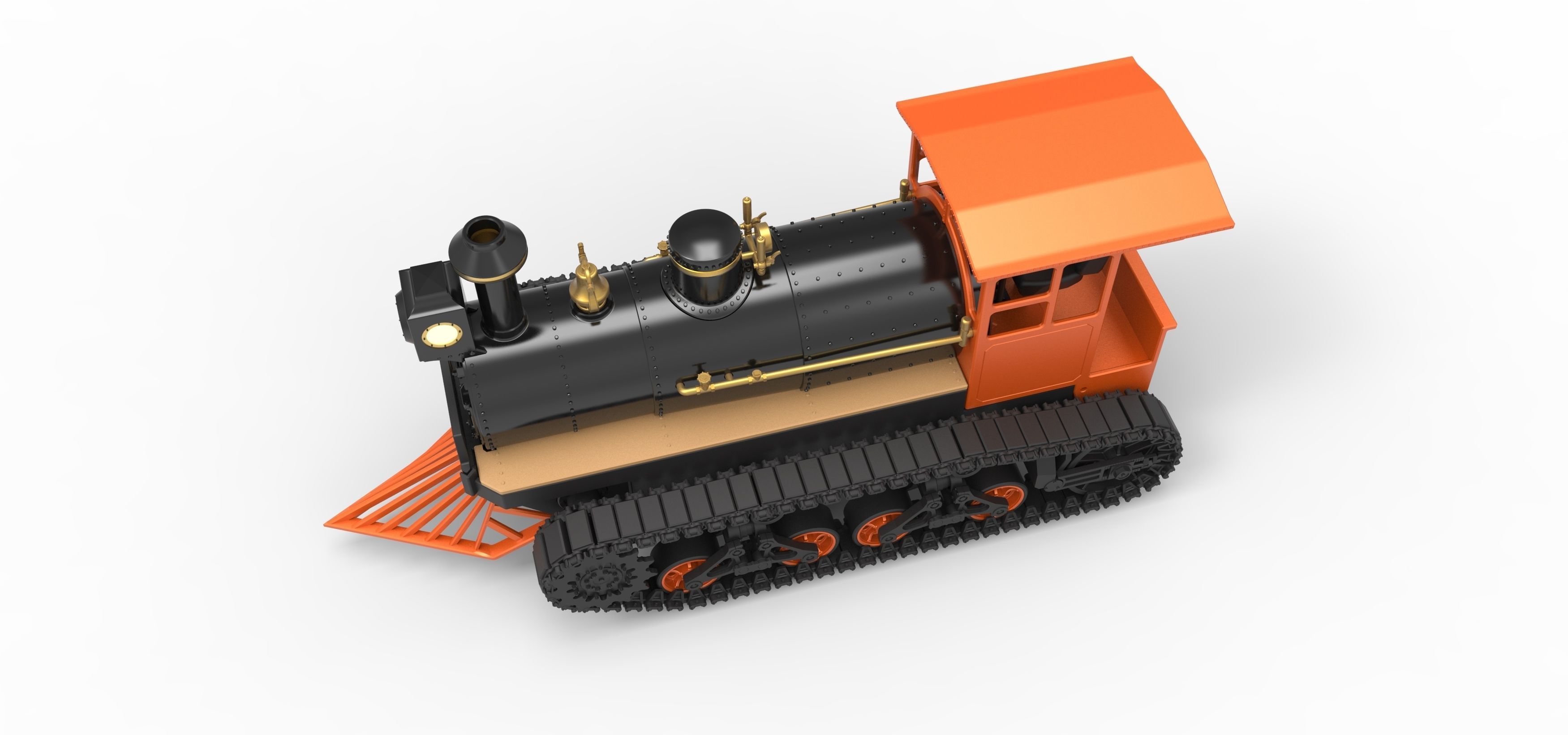 Vintage Monster tank Version 4 Scale 1 to 25 3D print model_4