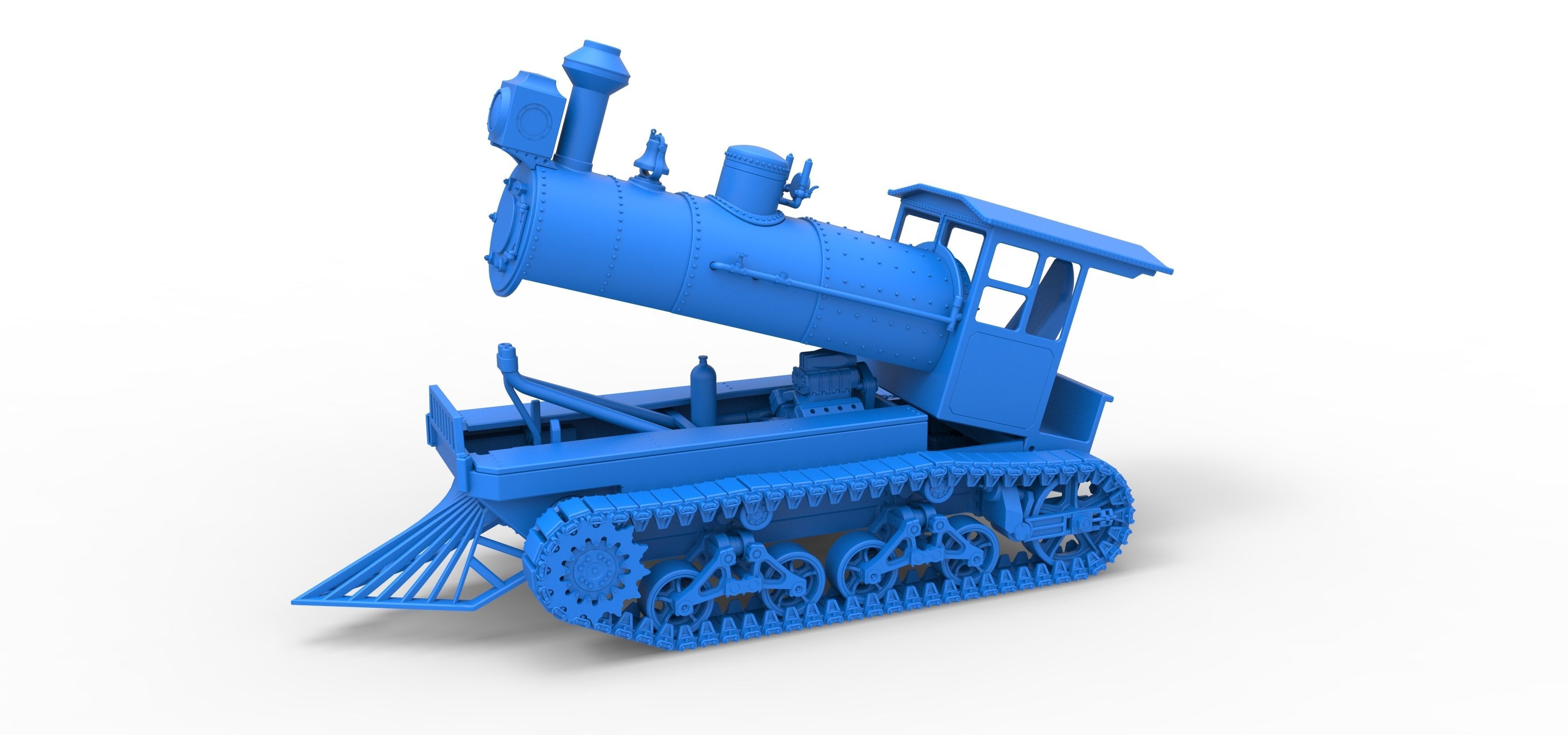 Vintage Monster tank Version 4 Scale 1 to 25 3D print model_43