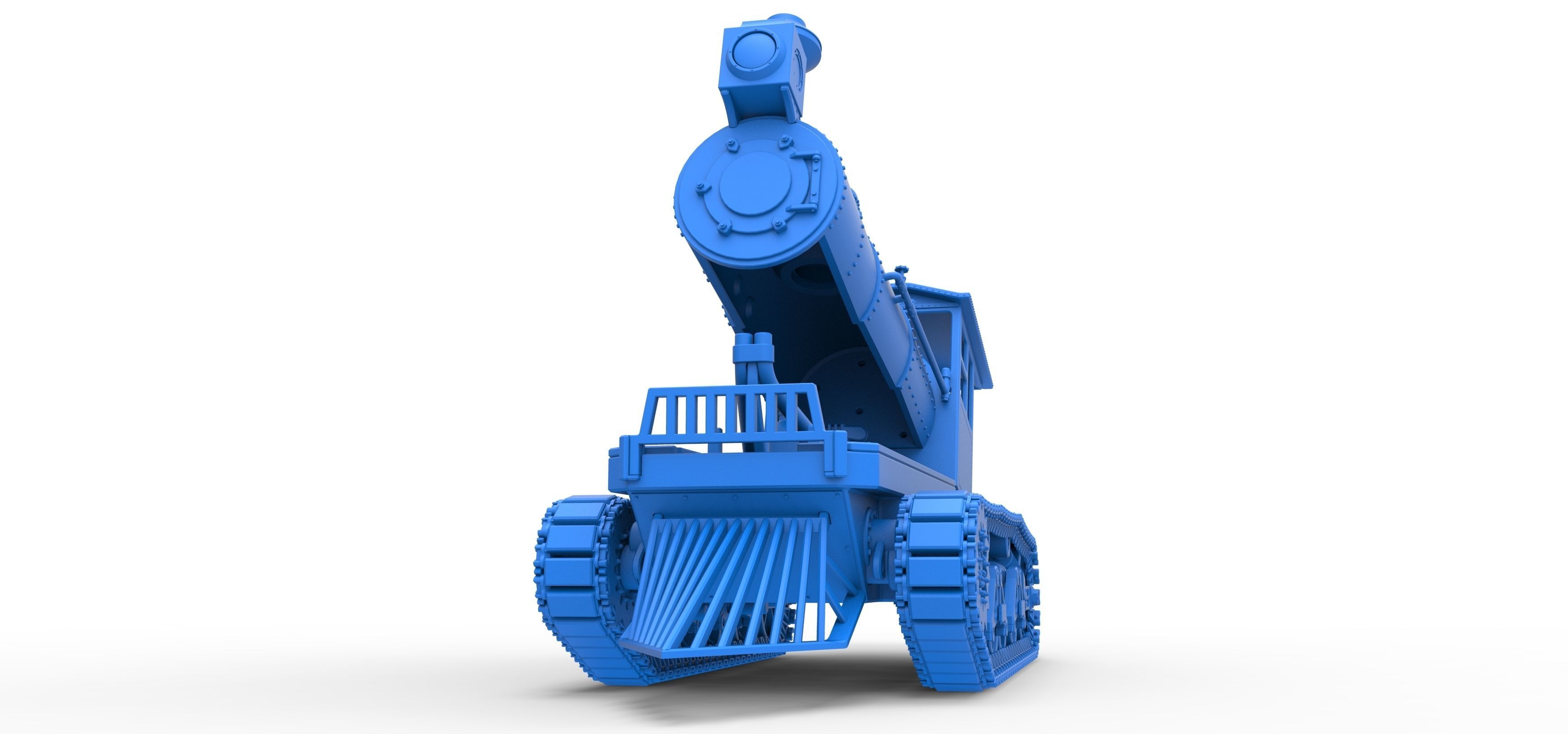 Vintage Monster tank Version 4 Scale 1 to 25 3D print model_46