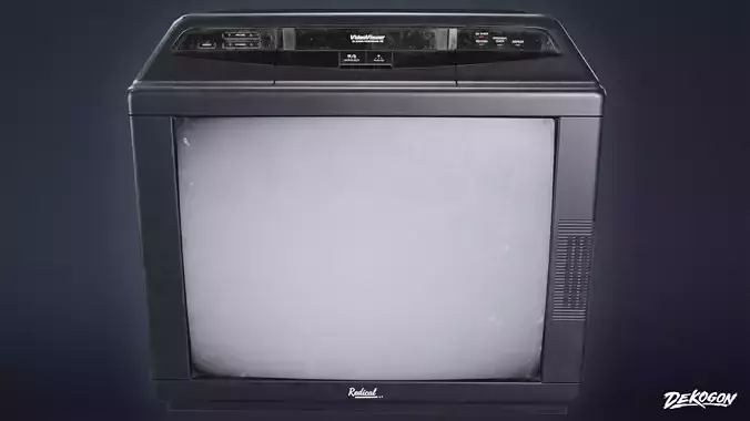 HIGH SCHOOL CLASSROOM - Television Set 01 - LOW POLY