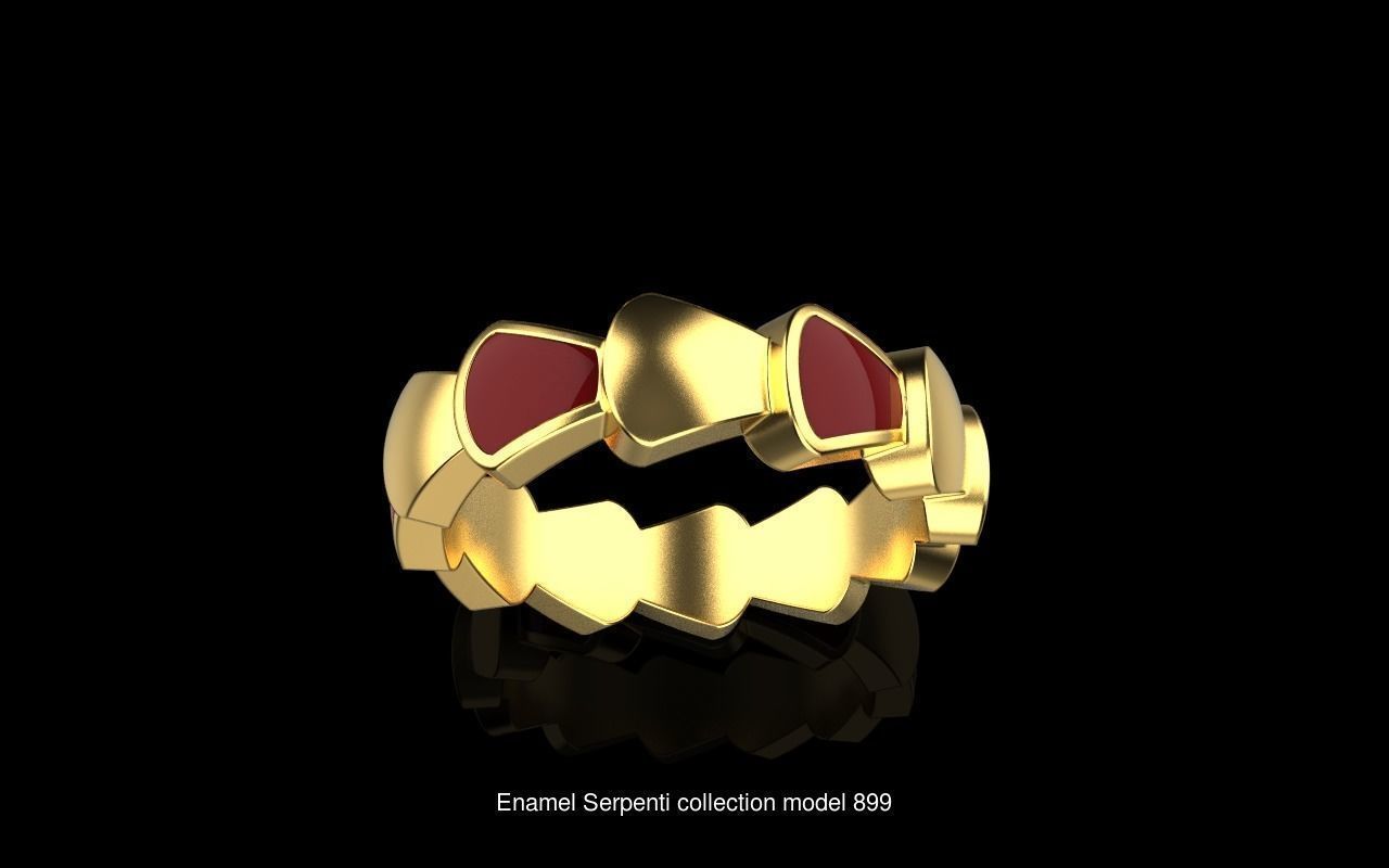 Serpenti ring 3D Model Collection_1