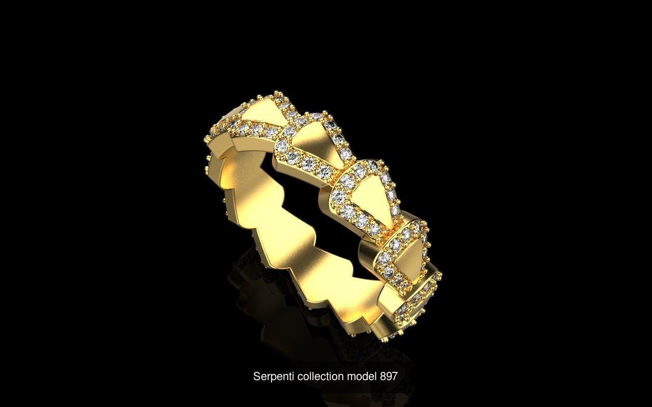 Serpenti ring 3D Model Collection_3