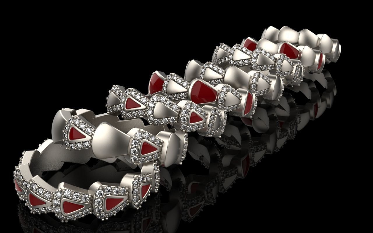 Serpenti ring 3D Model Collection_10