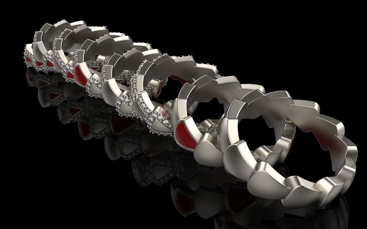 Serpenti ring 3D Model Collection_11