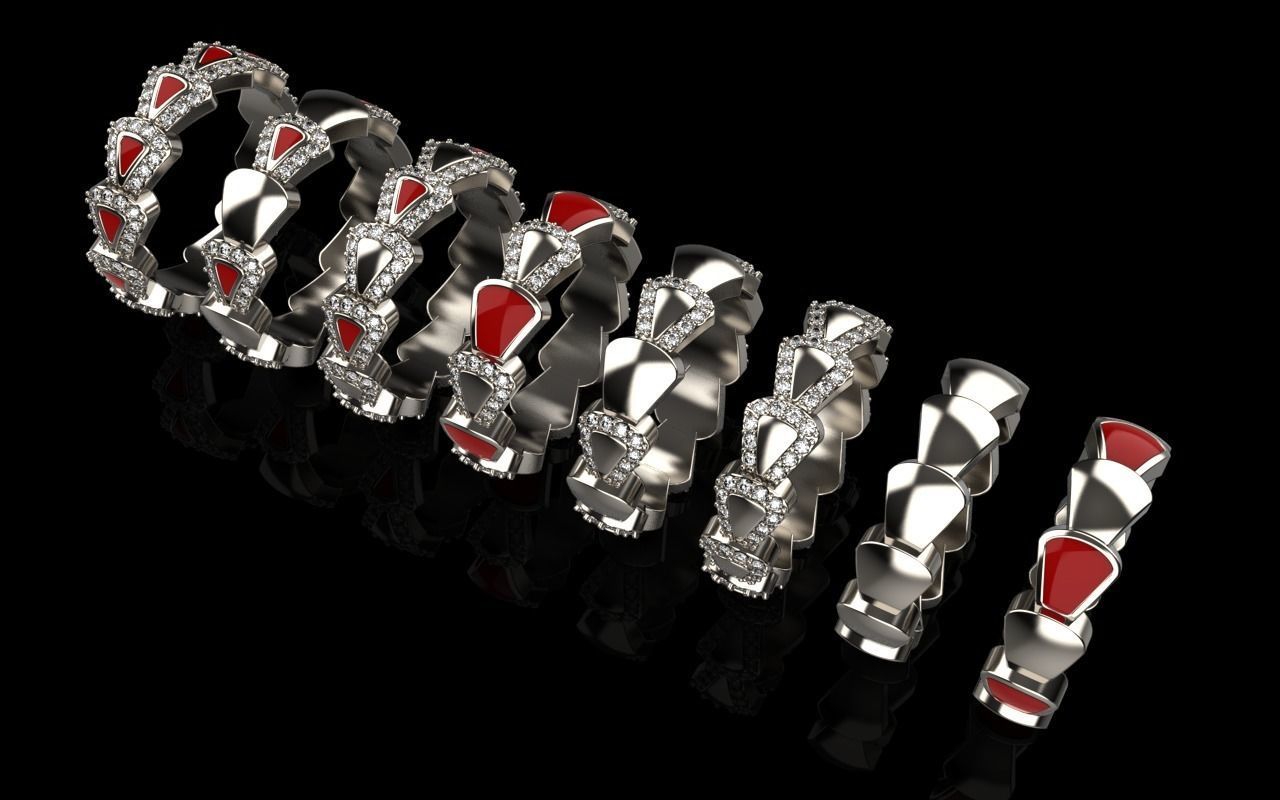Serpenti ring 3D Model Collection_9