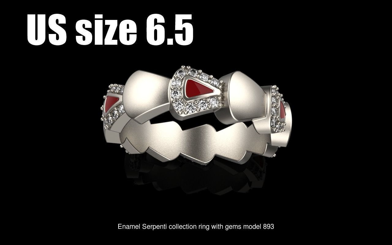 Serpenti ring 3D Model Collection_7