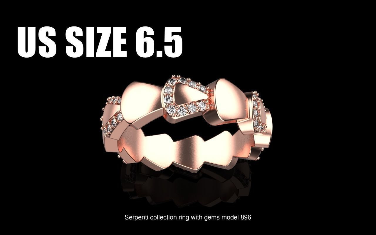Serpenti ring 3D Model Collection_4