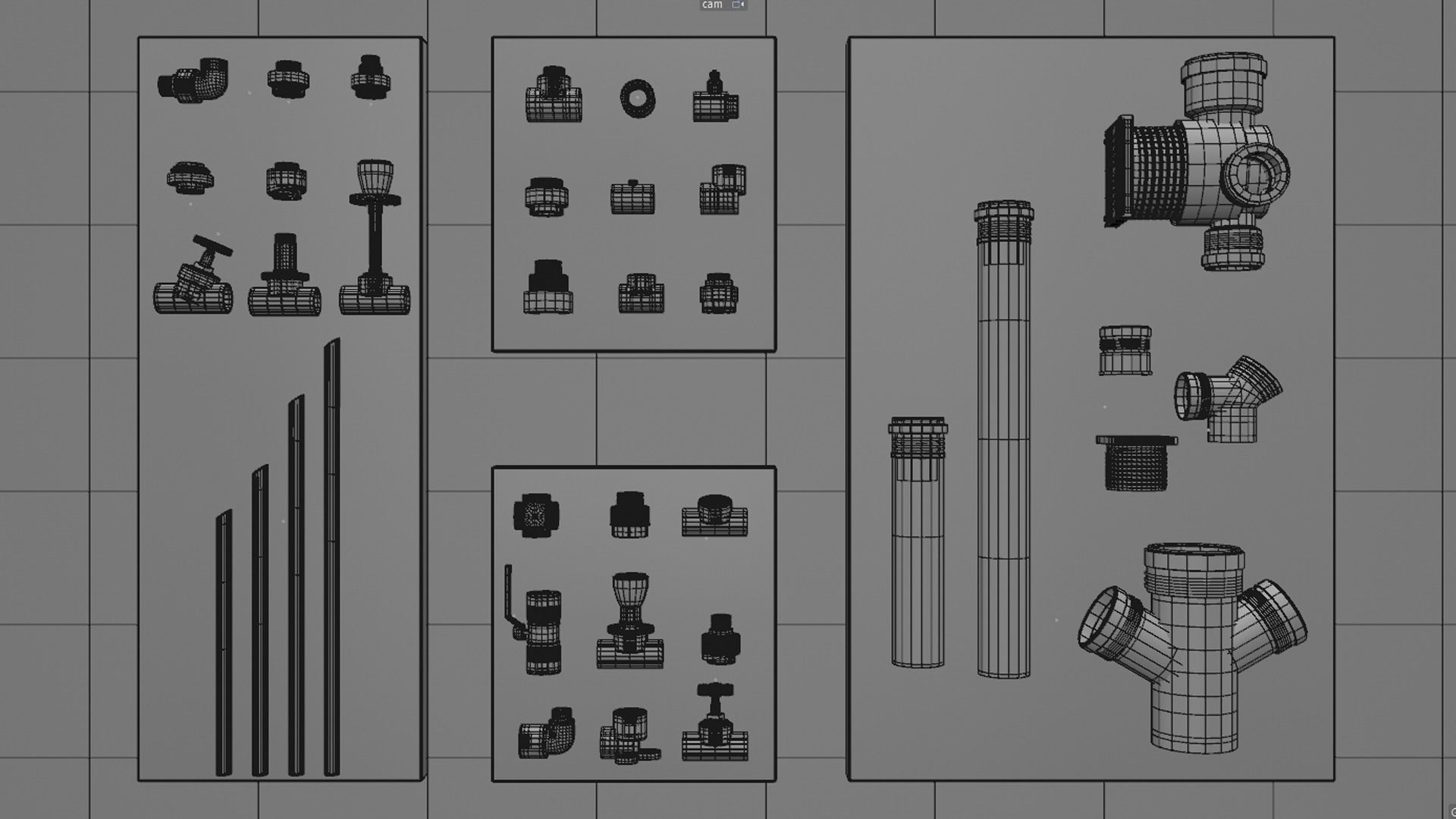 Plumbing PPR System 3D model_1