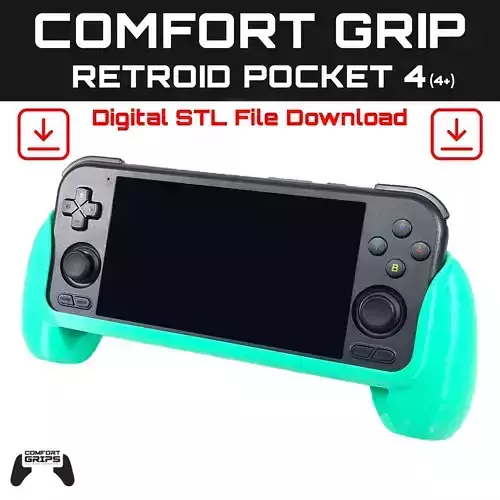 Retroid Pocket 4 and 4plus Comfort Grip Case and Screen Guard