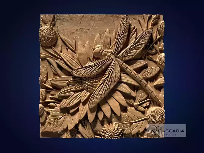 Dragonfly - CNC Router Carving Casting animal insect