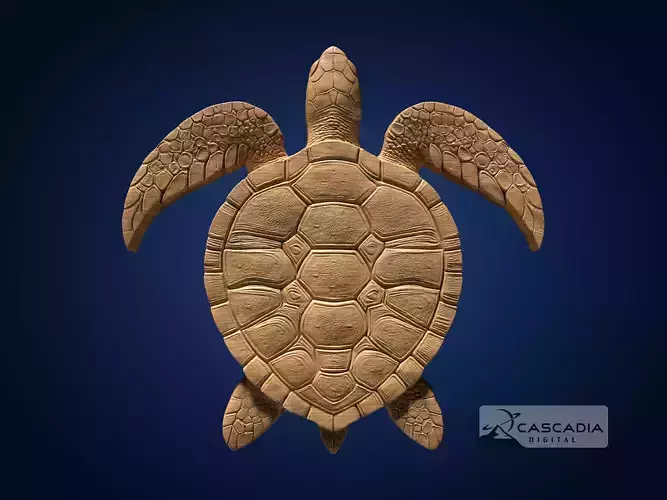 Sea Turtle - CNC Router Carving Casting animal wildlife
