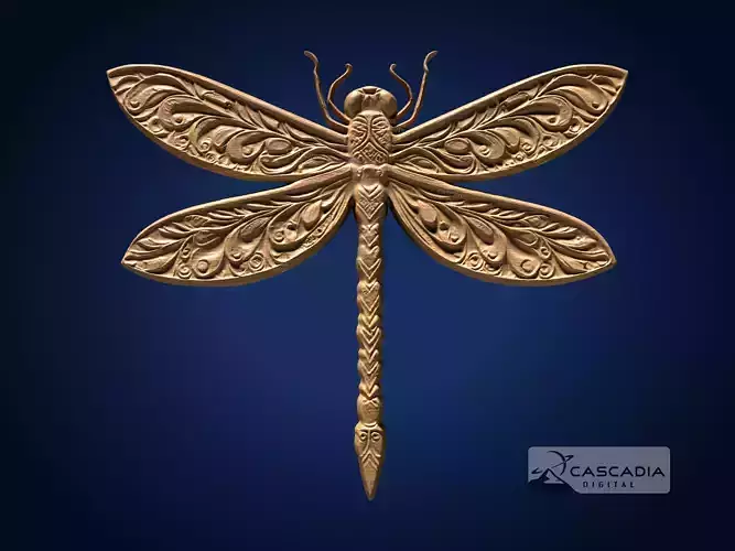 Dragonfly - CNC Router Carving Casting animal wildlife
