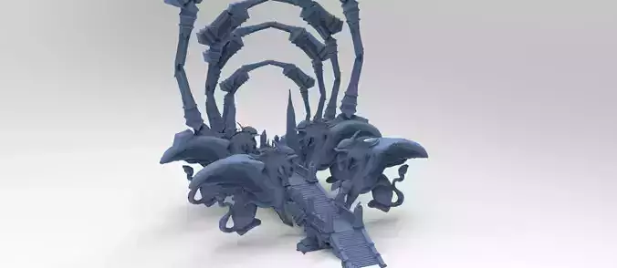 Arch Perseus Medusa Bridge Horse 