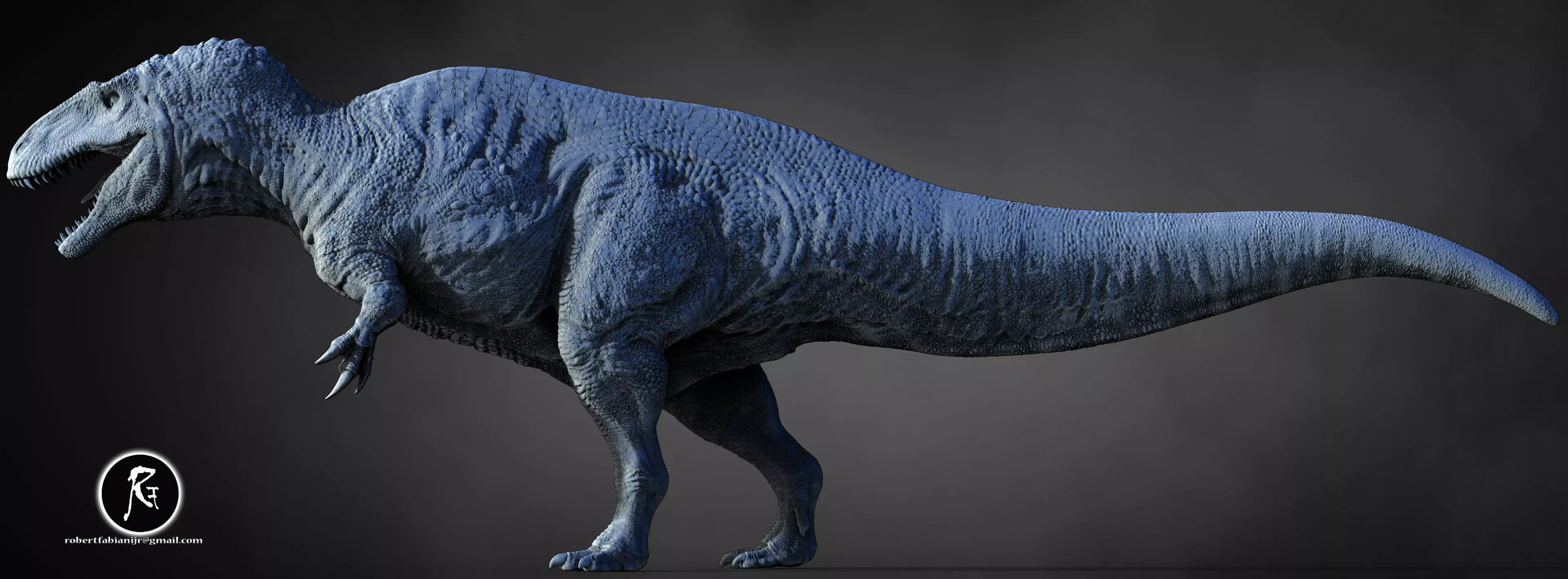 Acrocanthosaurus  3D print model_3