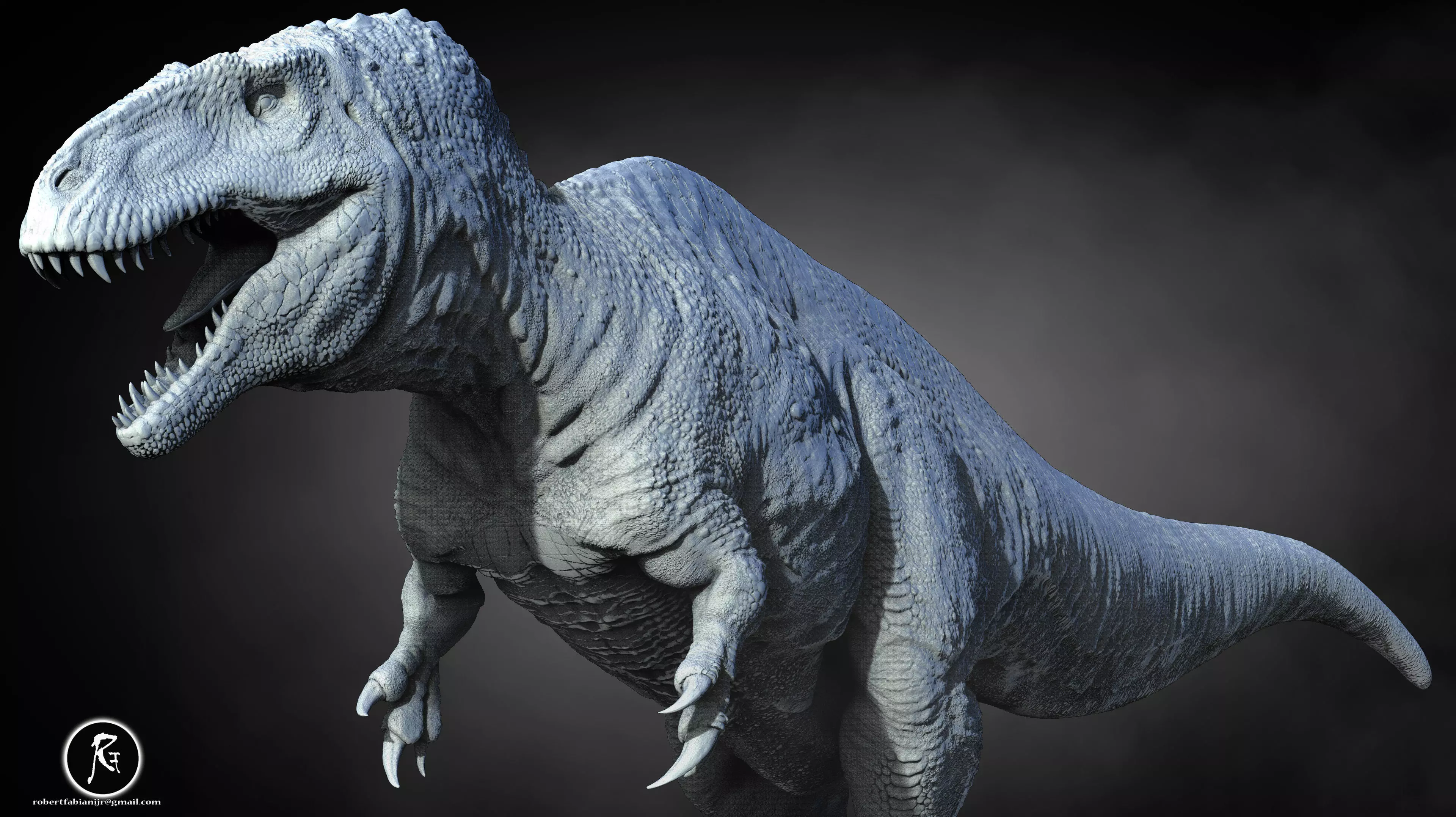 Acrocanthosaurus  3D print model_1