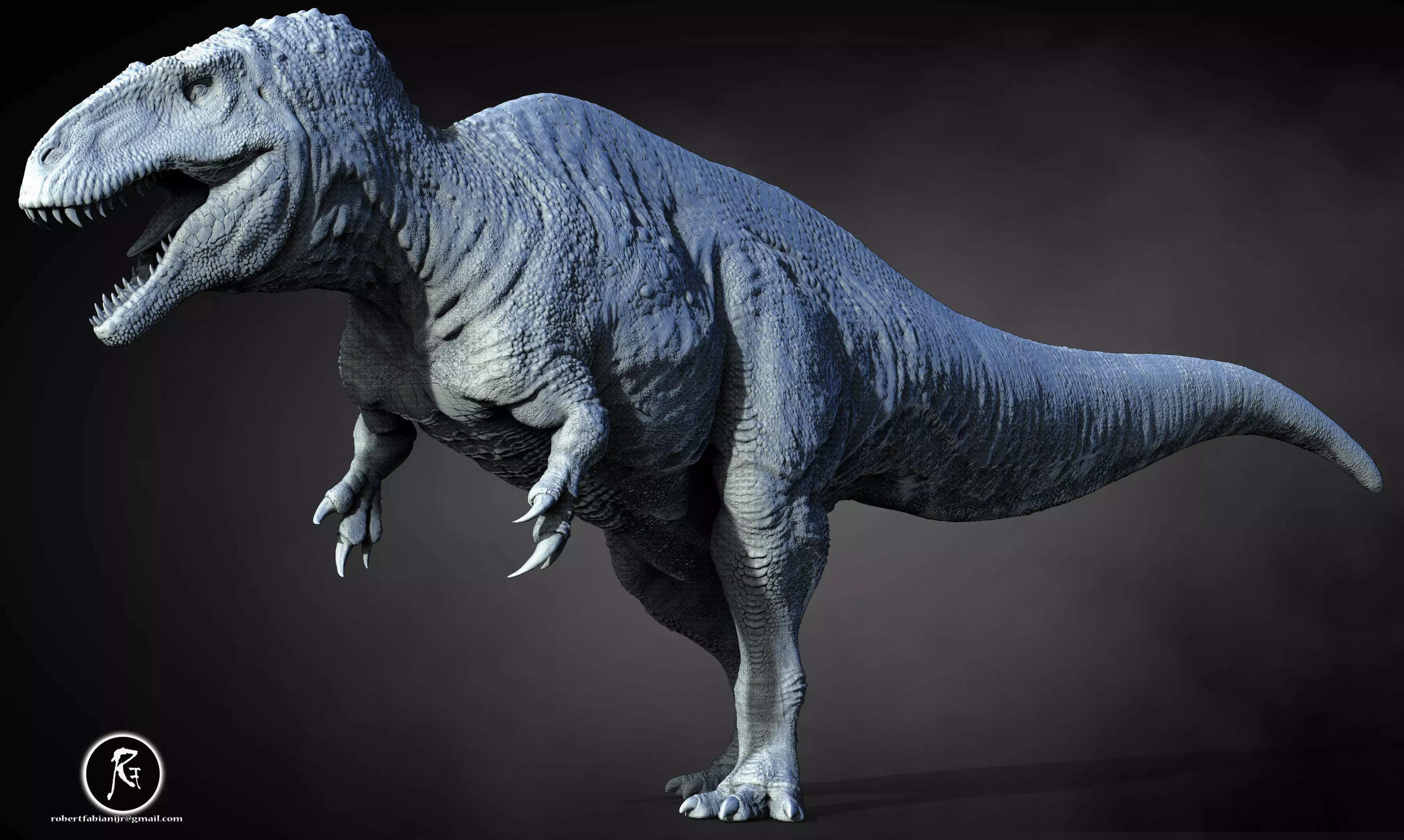 Acrocanthosaurus  3D print model_2