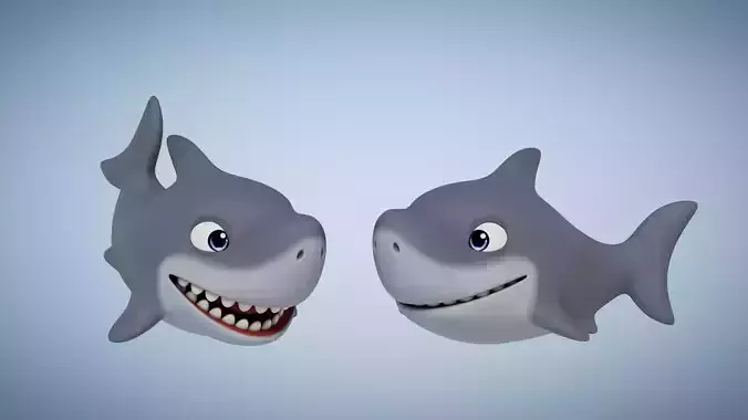 Rigged Cartoon Shark