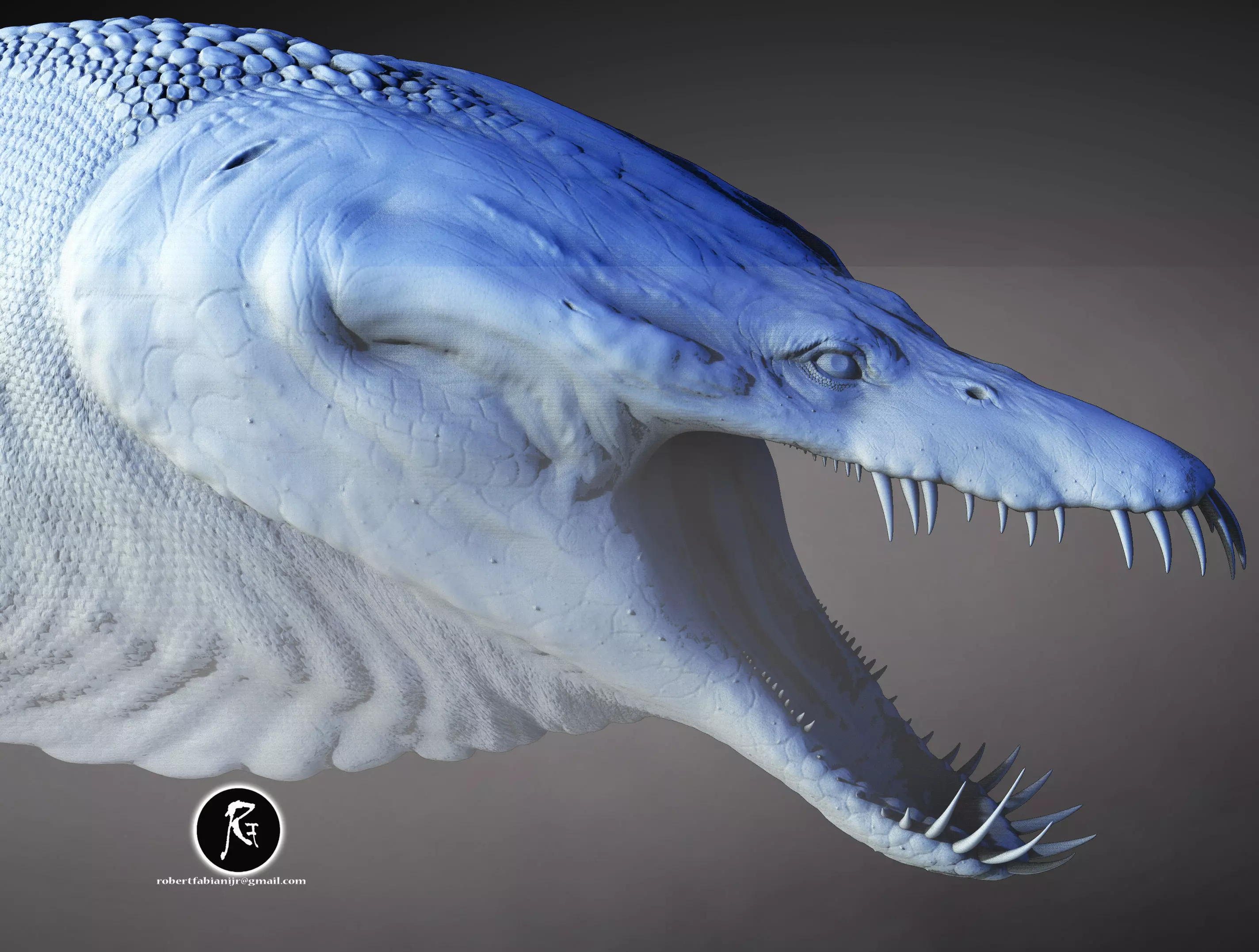 Nothosaurus 3D print model_3