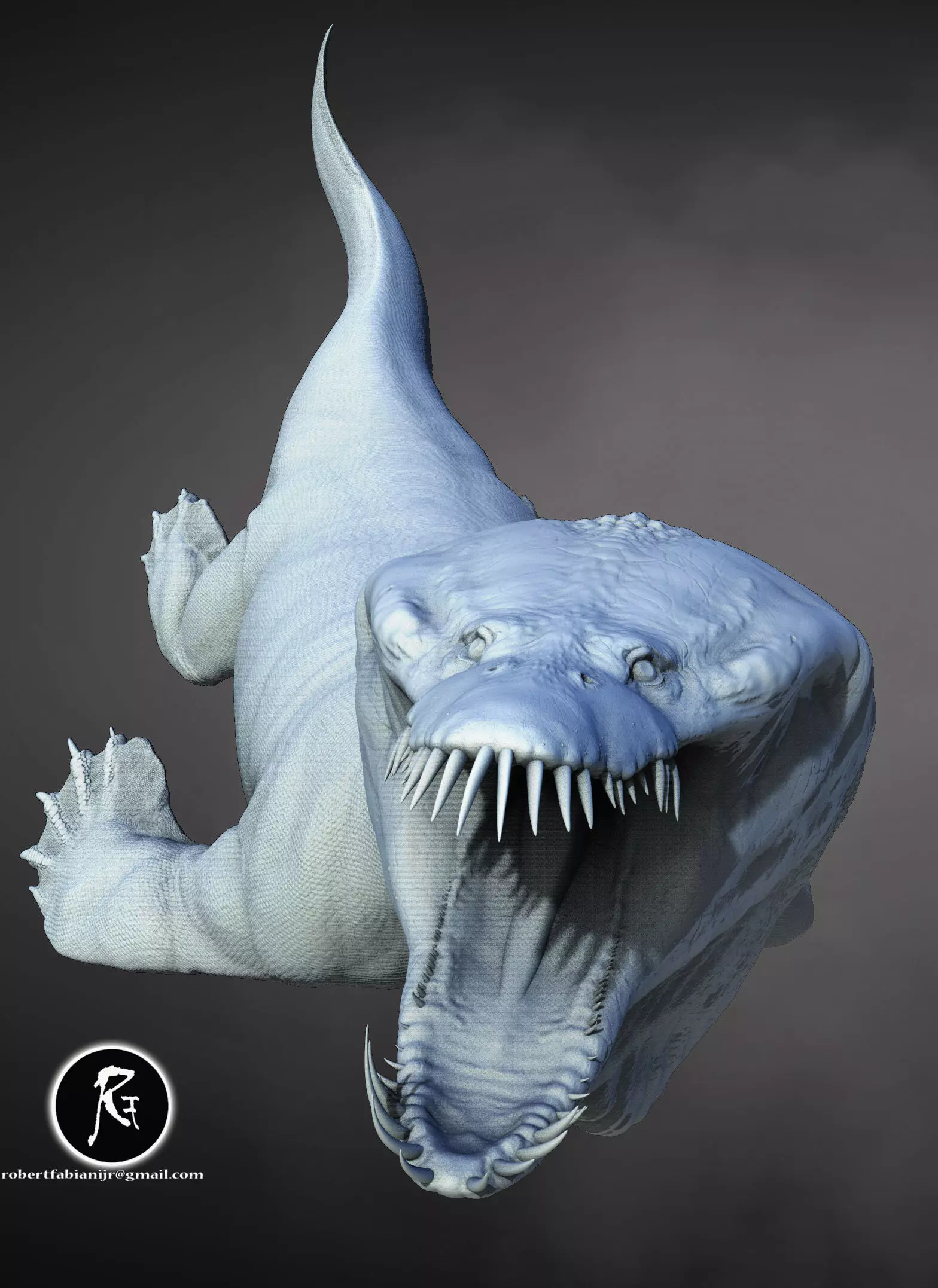 Nothosaurus 3D print model_1