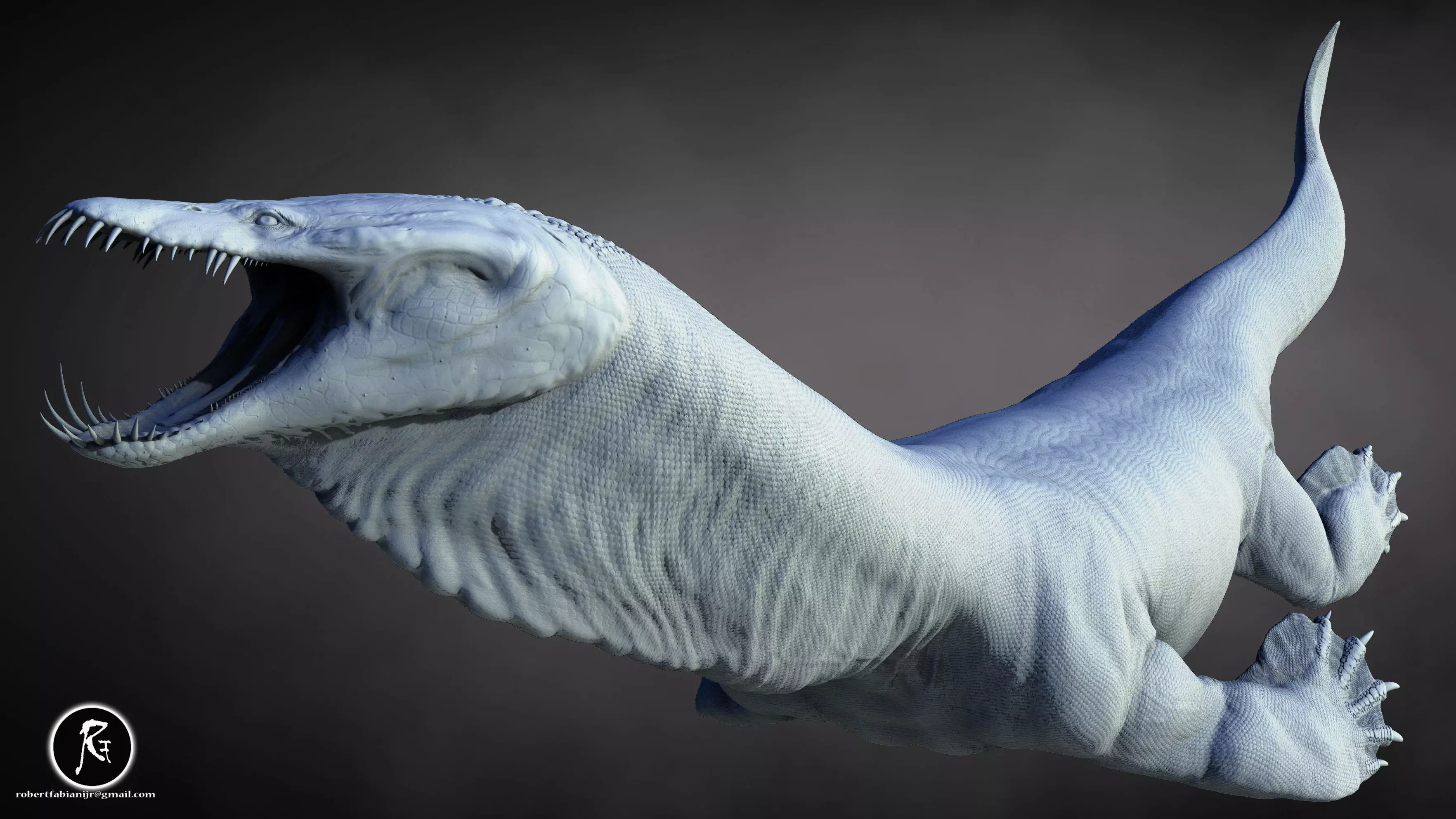 Nothosaurus 3D print model_4