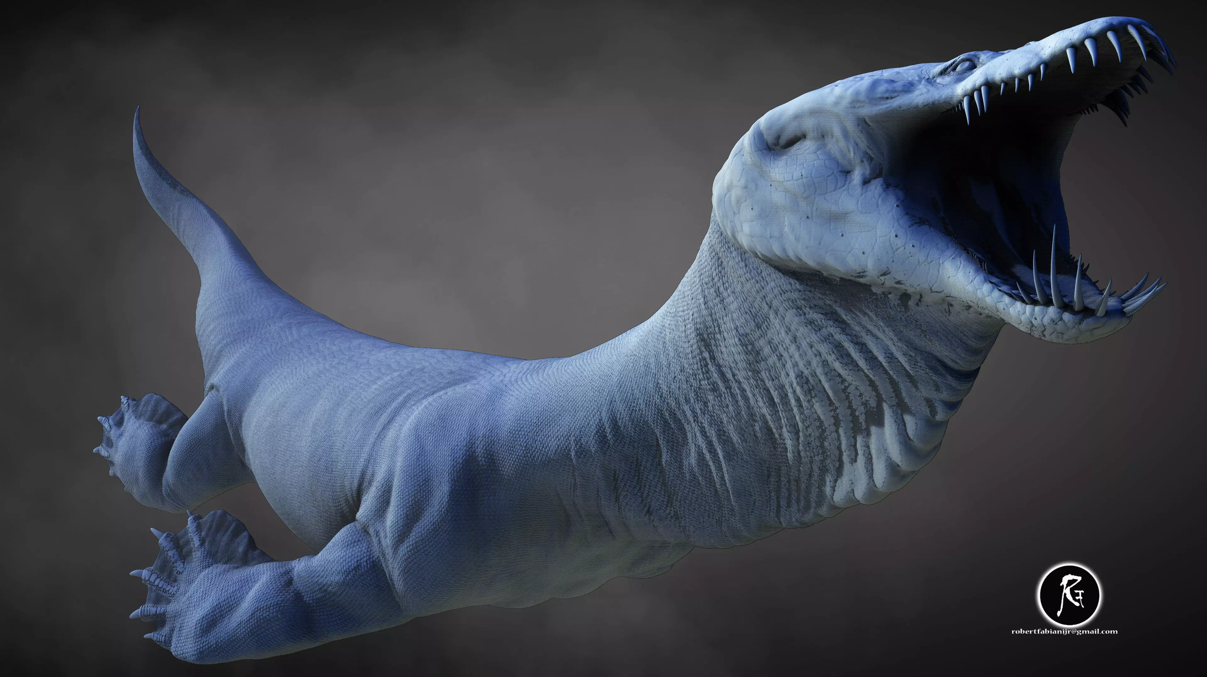 Nothosaurus 3D print model_5