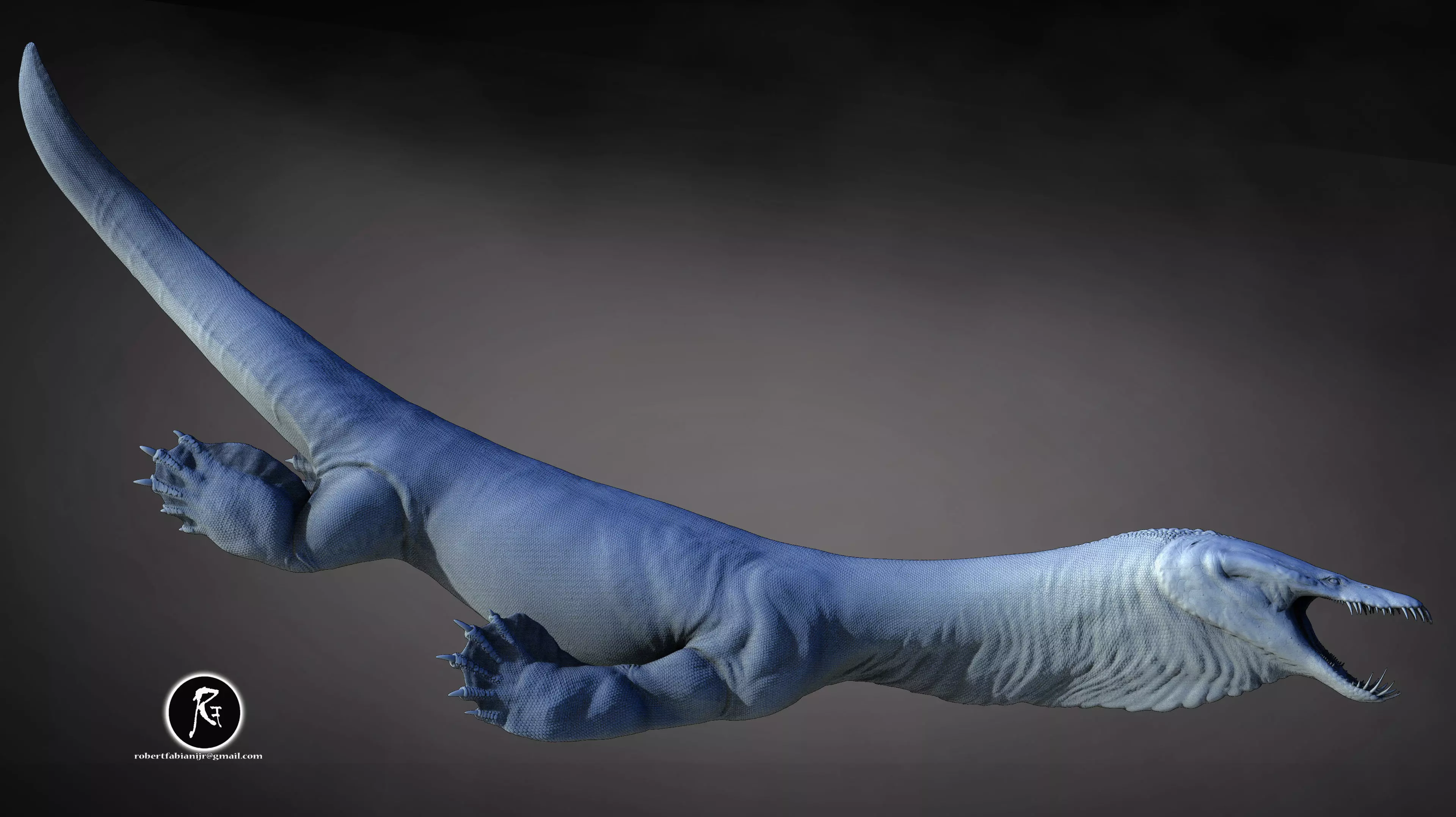 Nothosaurus 3D print model_6