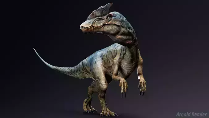 Dinosaur - Hybrid Dilophosaurus Unity Project Low-poly 3D model