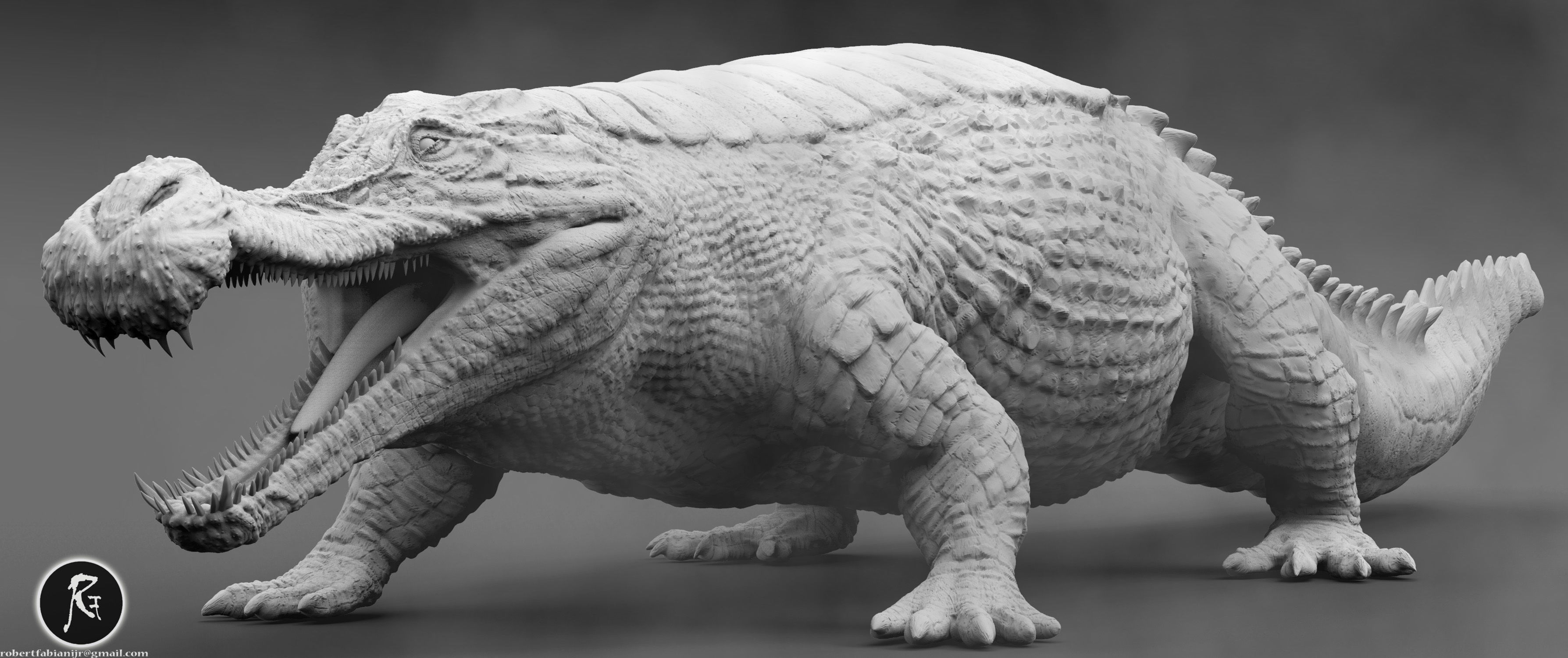 Sarcosuchus 3D print model_1