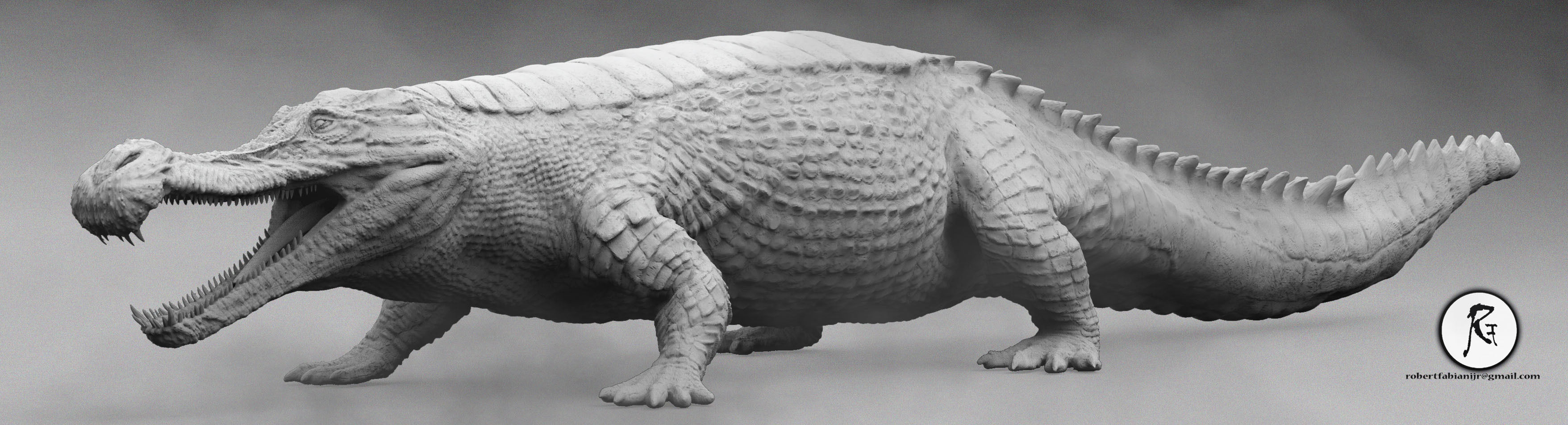 Sarcosuchus 3D print model_2