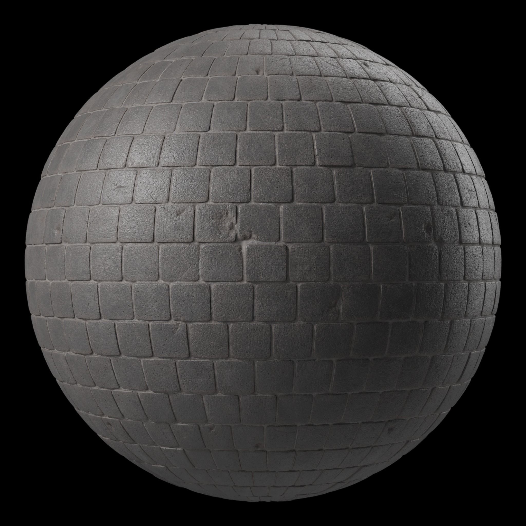Pavement Materials 109- Concrete Paving - Sbsar Pbr 4k Seamless Texture_3