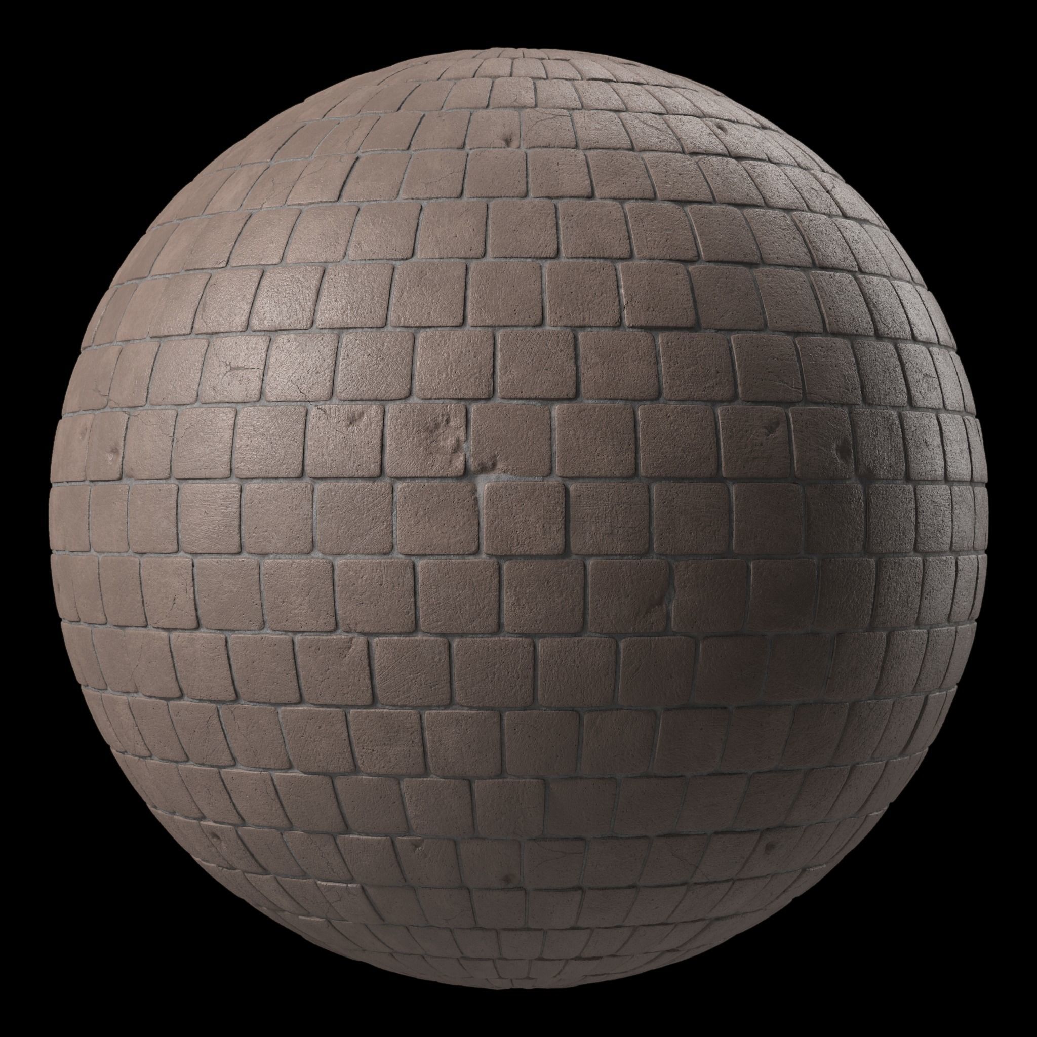 Pavement Materials 109- Concrete Paving - Sbsar Pbr 4k Seamless Texture_6
