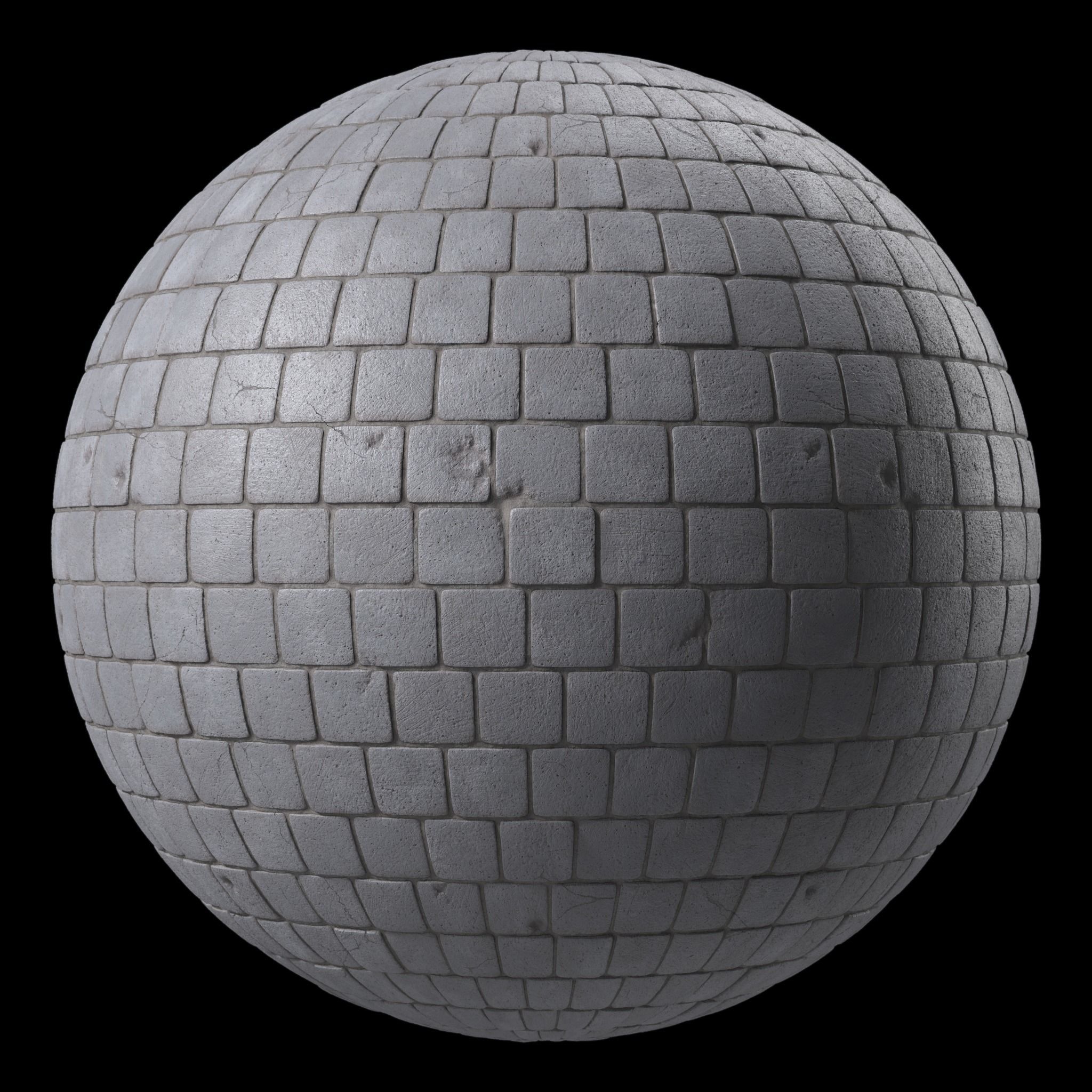 Pavement Materials 109- Concrete Paving - Sbsar Pbr 4k Seamless Texture_1