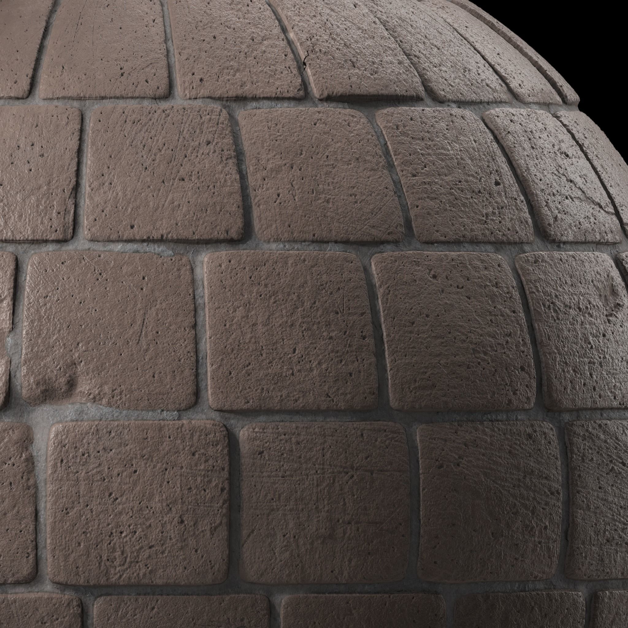 Pavement Materials 109- Concrete Paving - Sbsar Pbr 4k Seamless Texture_7